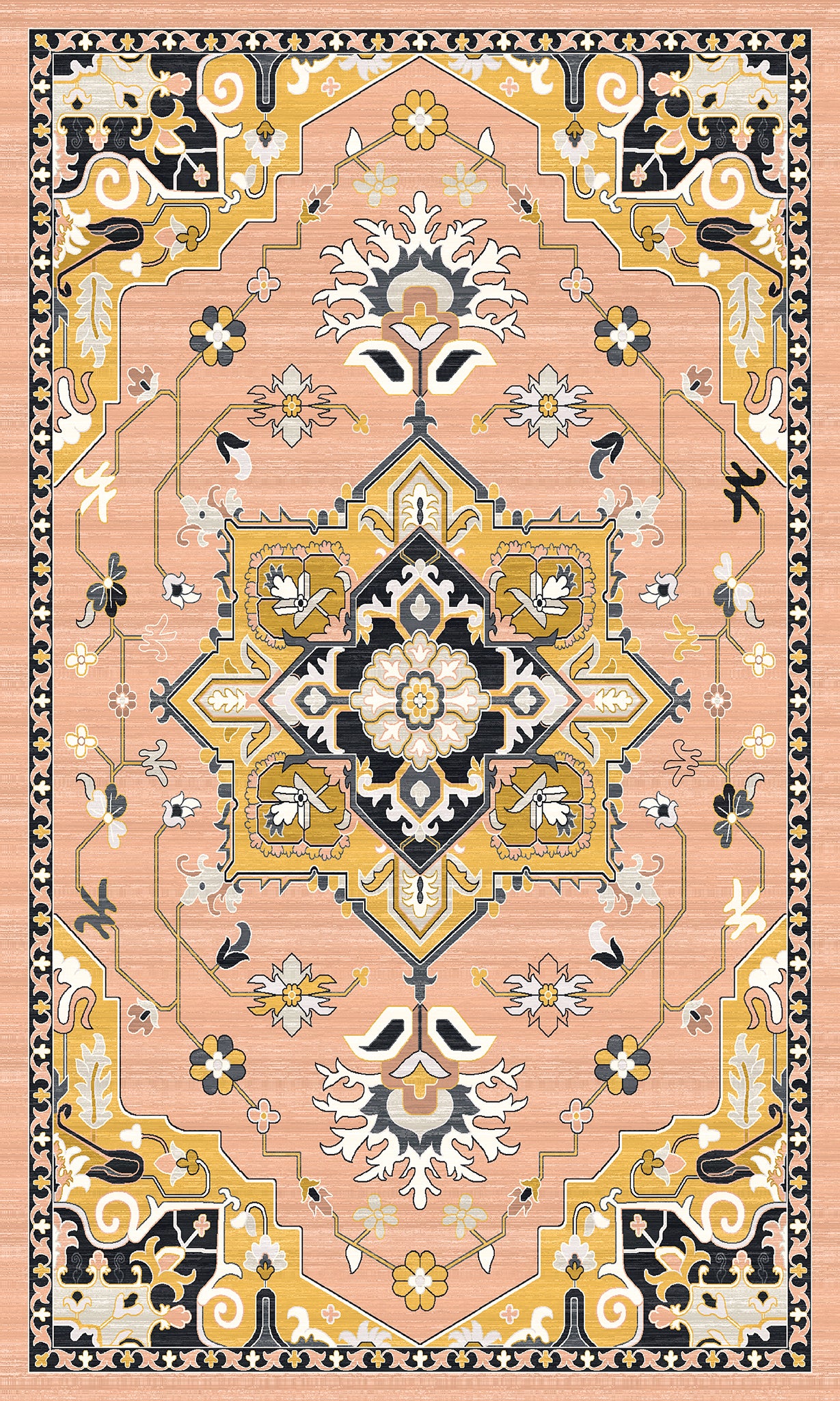 Lena Prydnadsblommig Designmatta