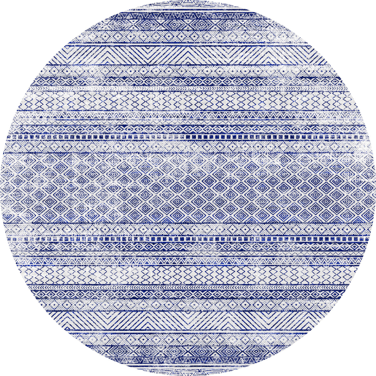 Indigo Tapete tribal moderno