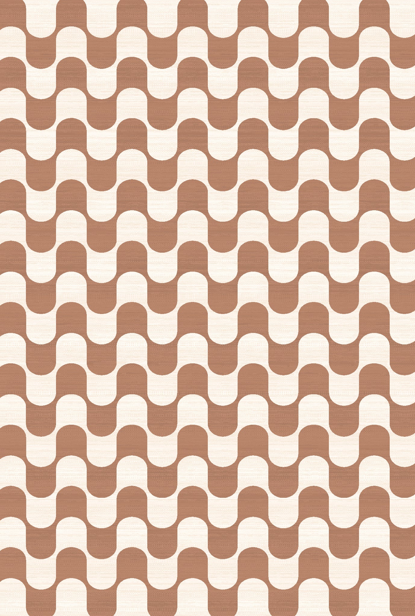 Pixie Alfombra geométrica ondulada