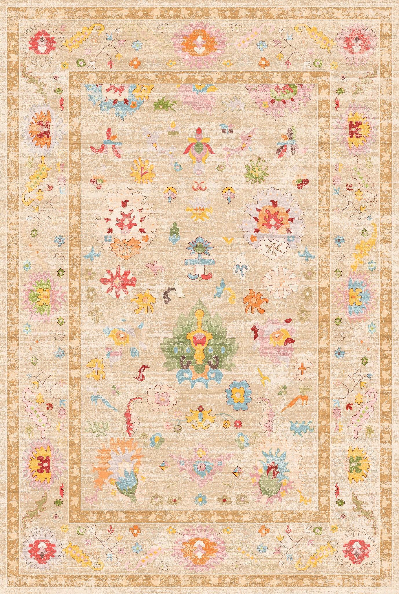 Vivienne Tapis à motifs floraux
