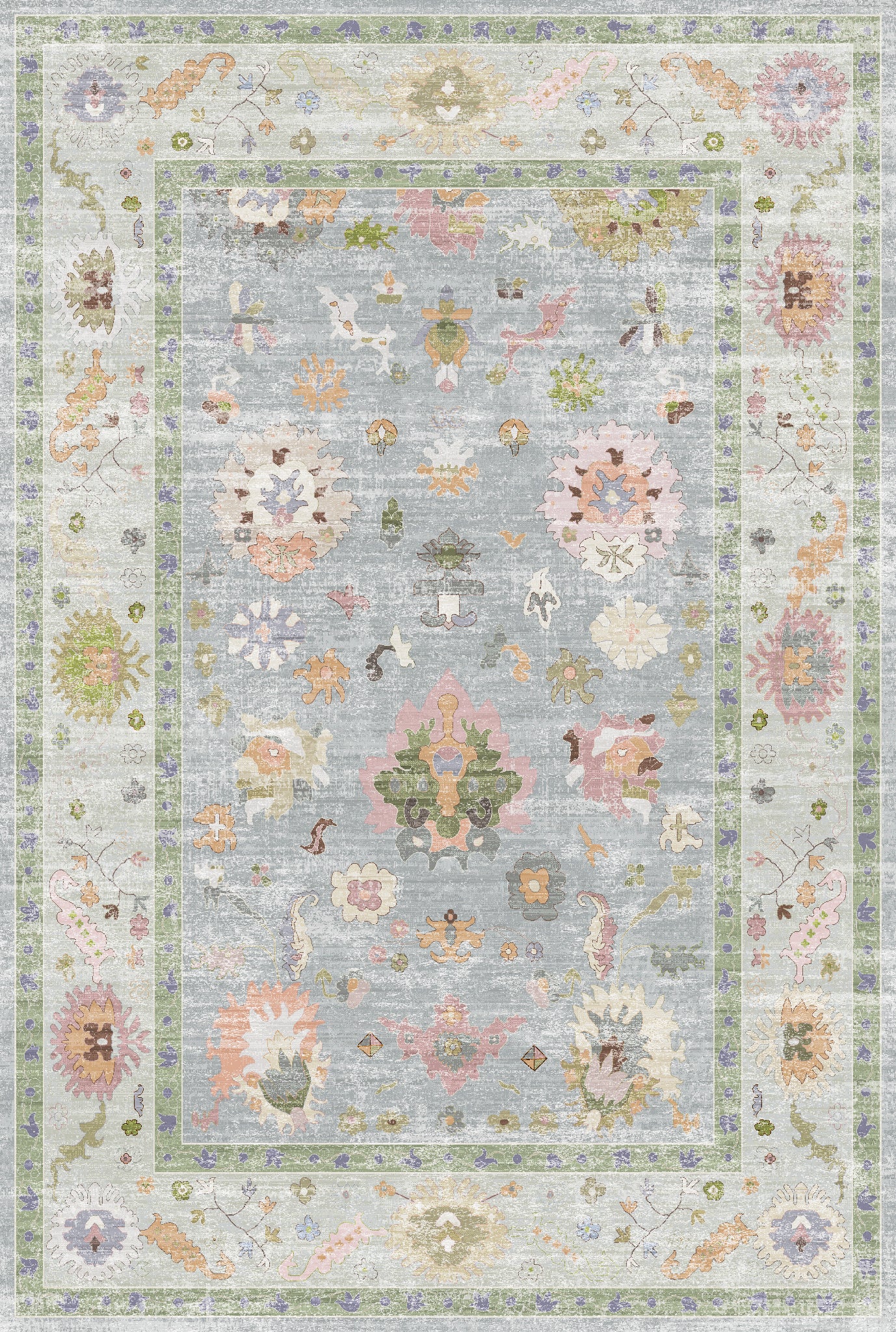 Vivienne Tapis à motifs floraux
