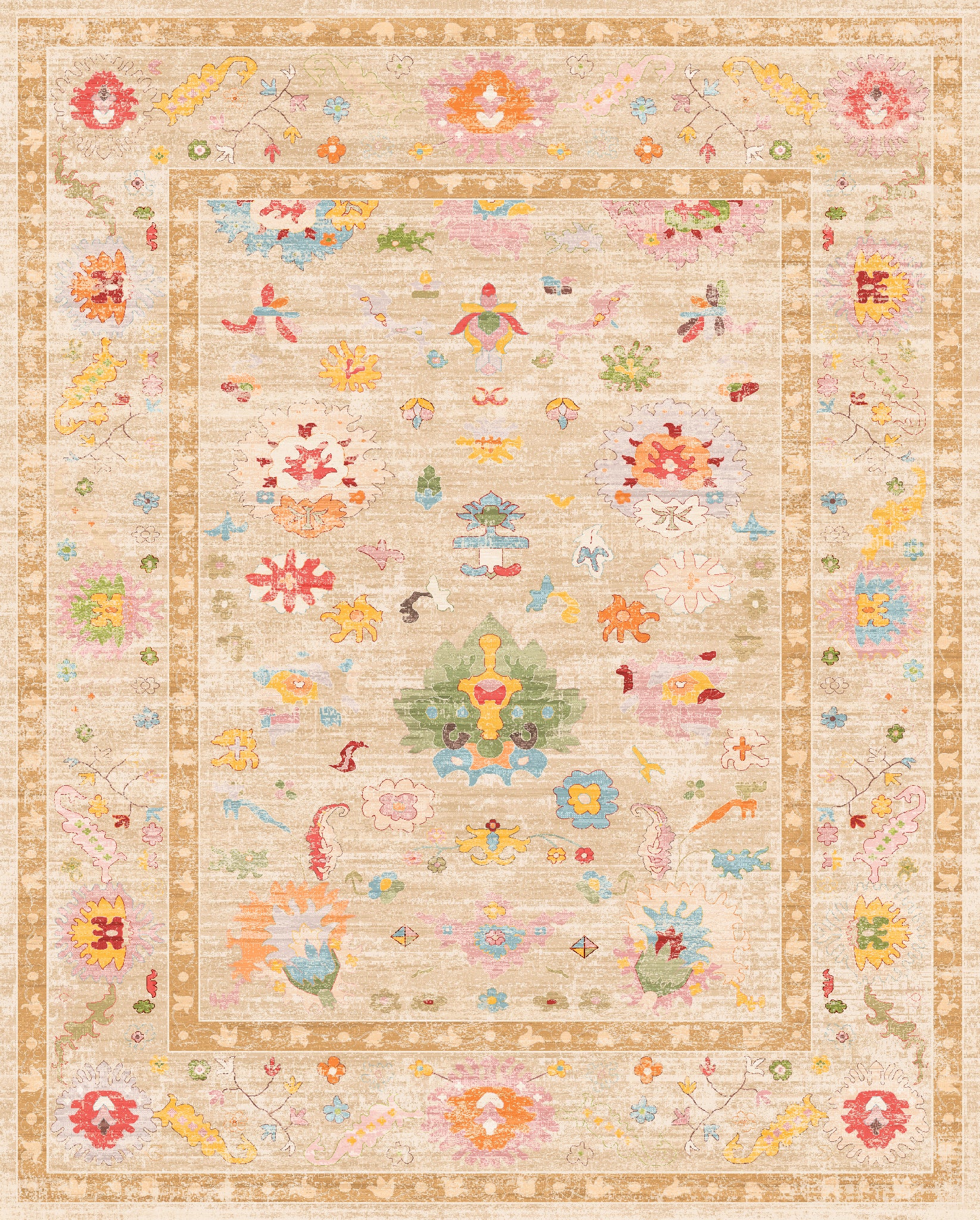Vivienne Tapis à motifs floraux