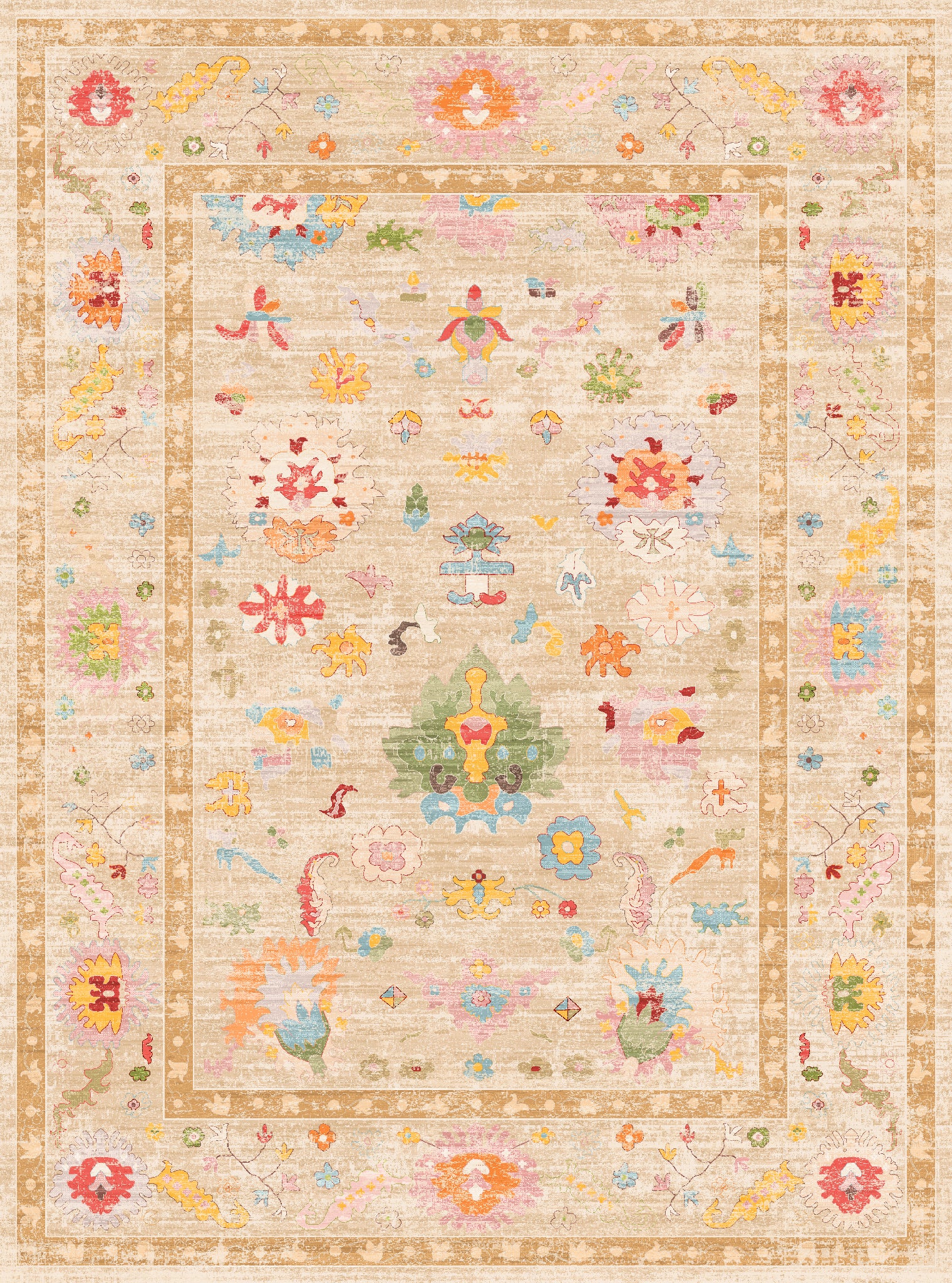 Vivienne Tapis à motifs floraux