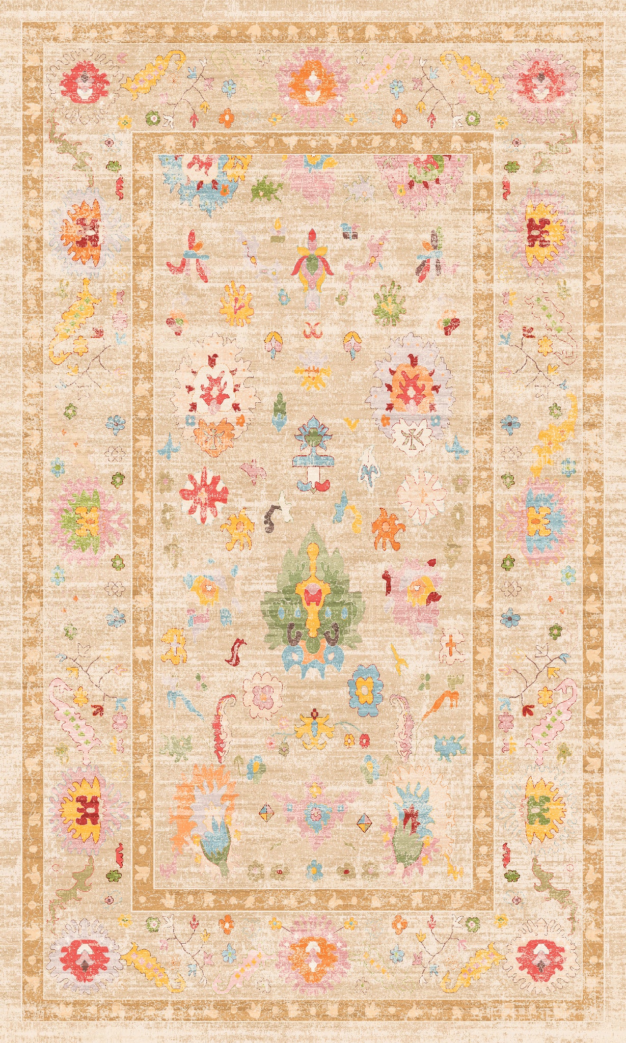 Vivienne Tapis à motifs floraux