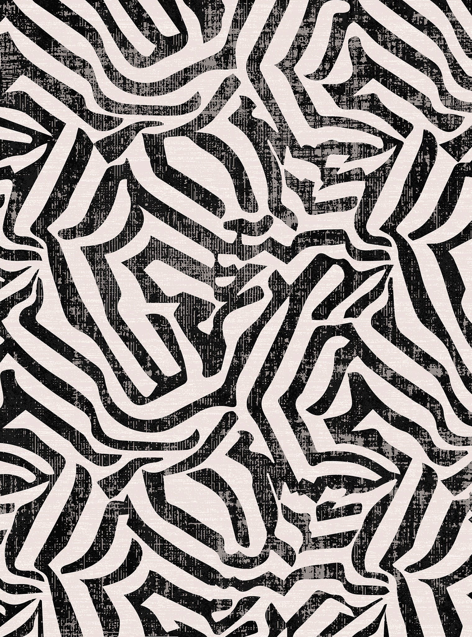 Zira Zebra Pattern Design Rug