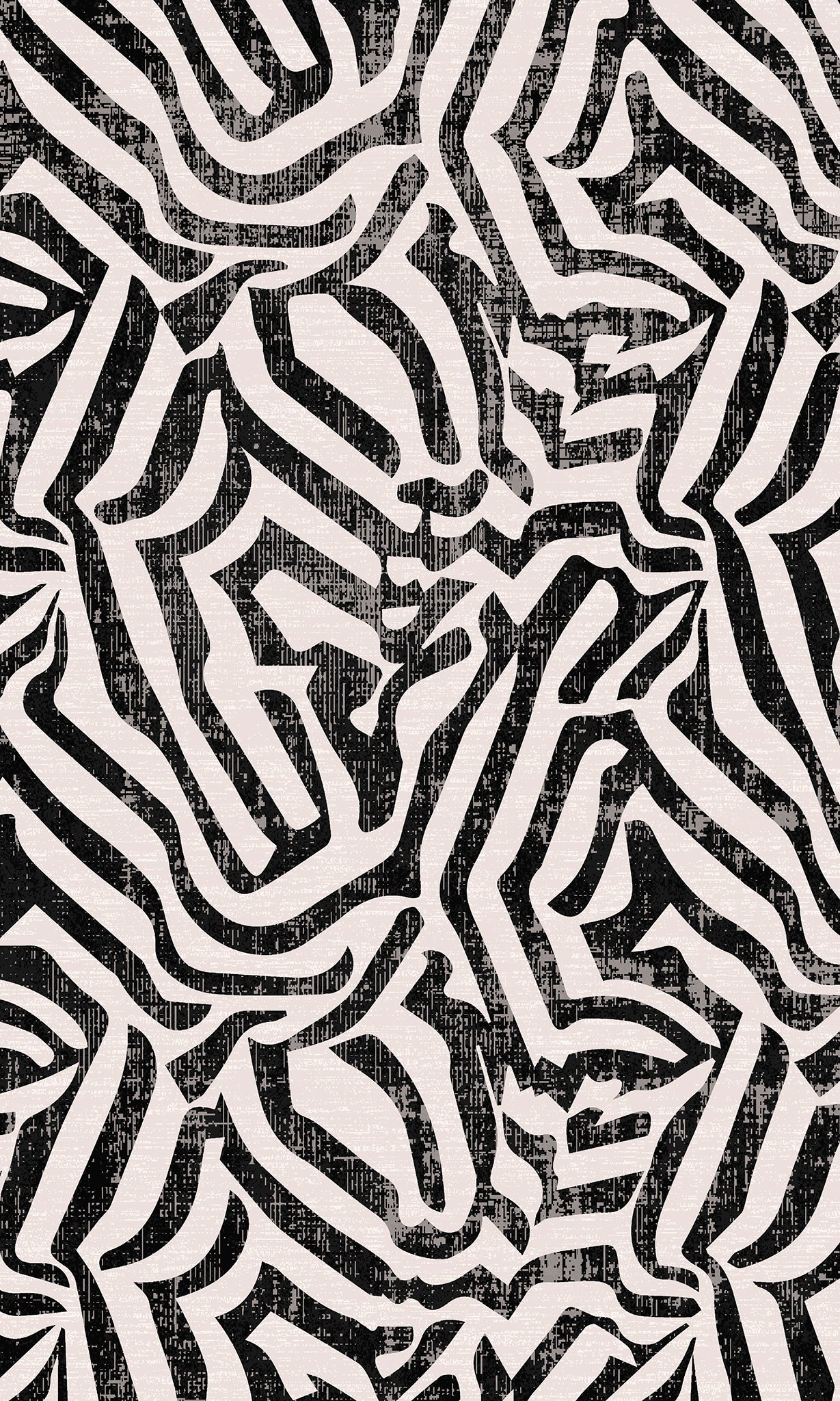 Zira Zebra Pattern Design Rug