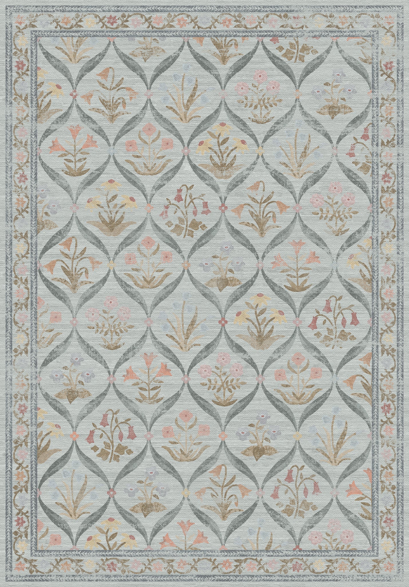 Claire Vintage-Blumenteppich