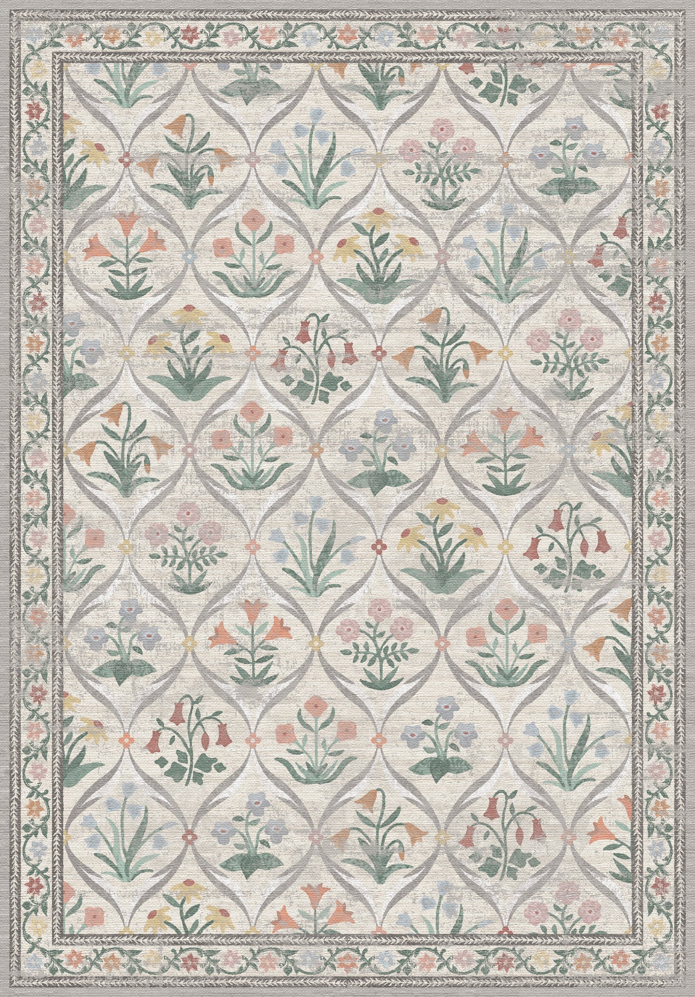 Claire Vintage-Blumenteppich