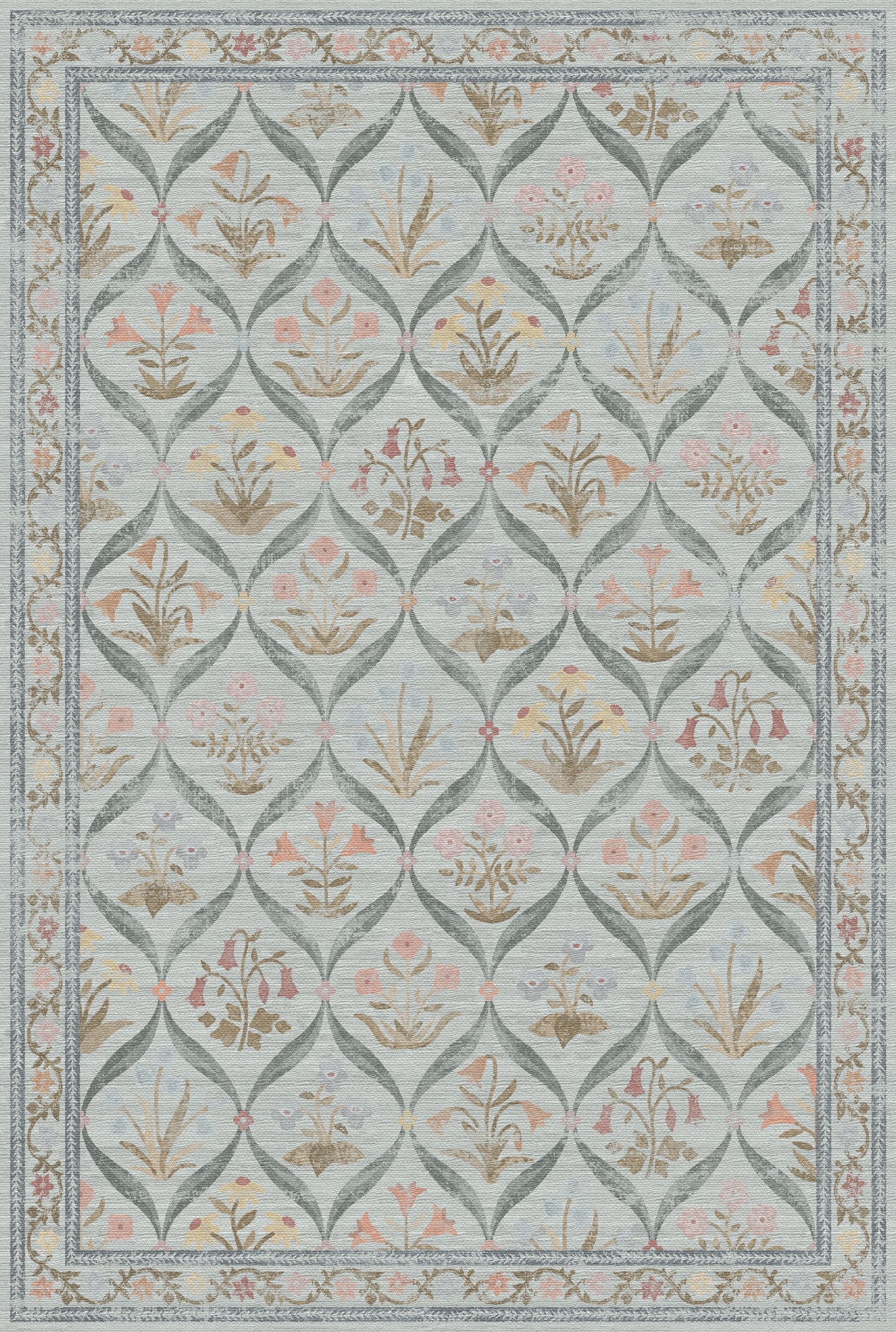 Claire Vintage-Blumenteppich