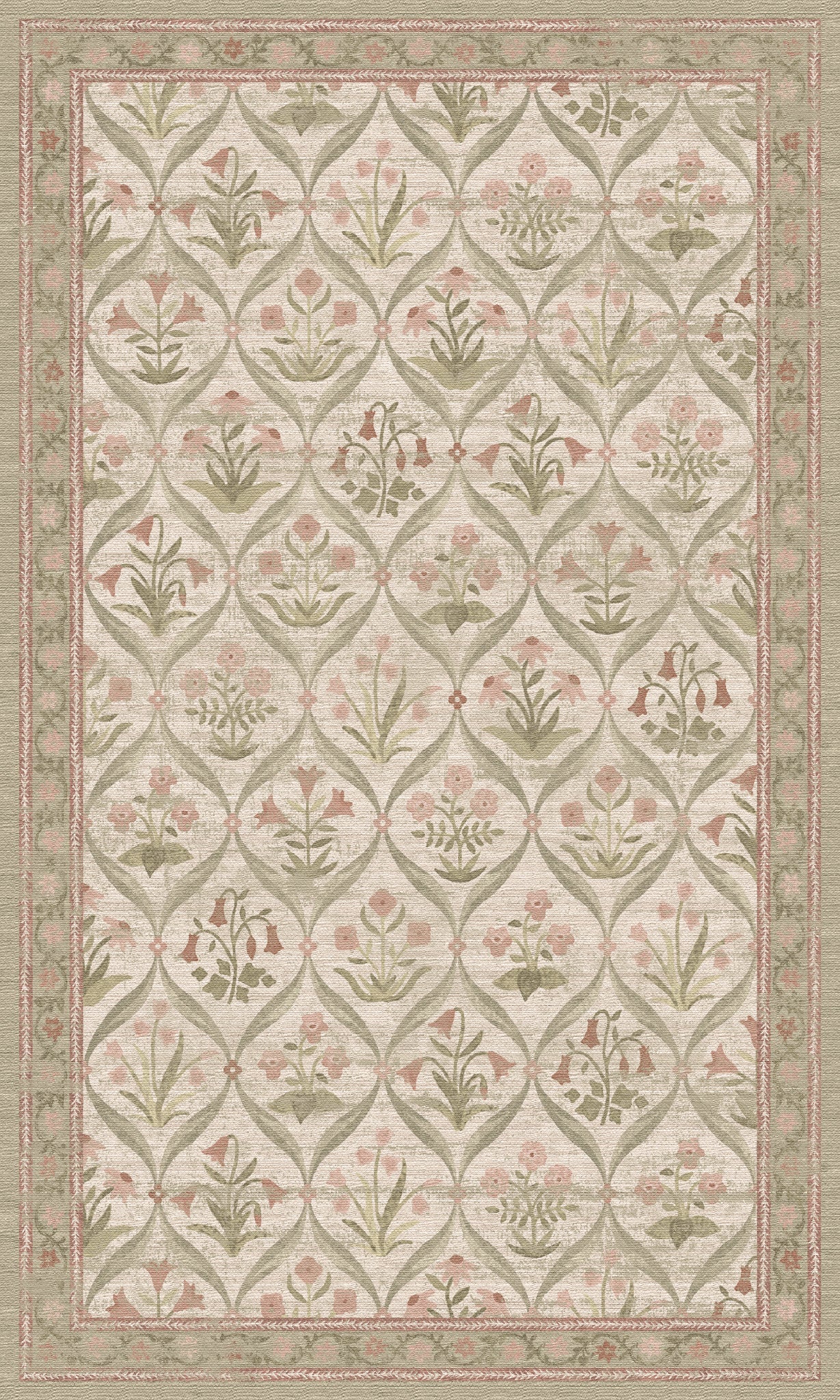 Claire Vintage-Blumenteppich