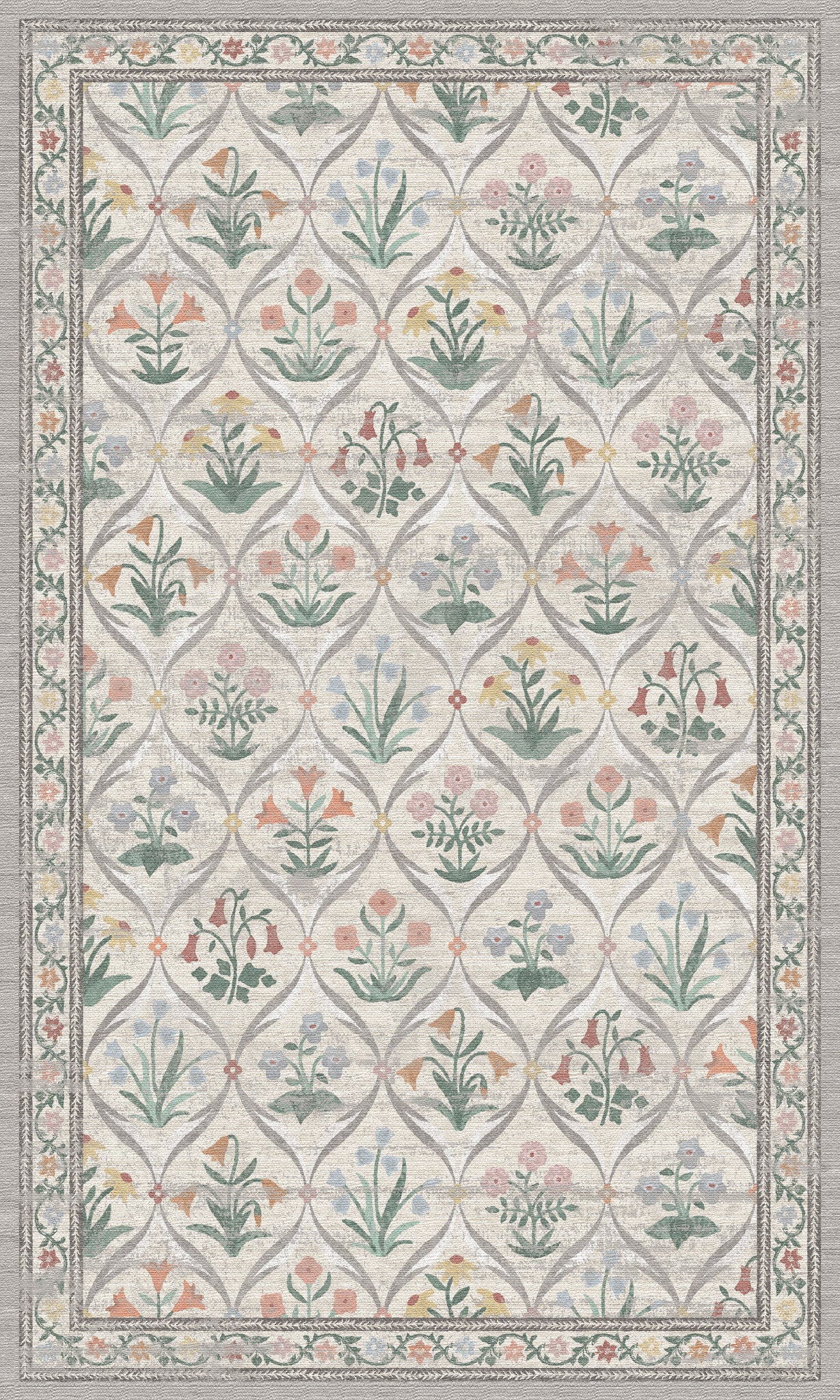 Claire Vintage-Blumenteppich