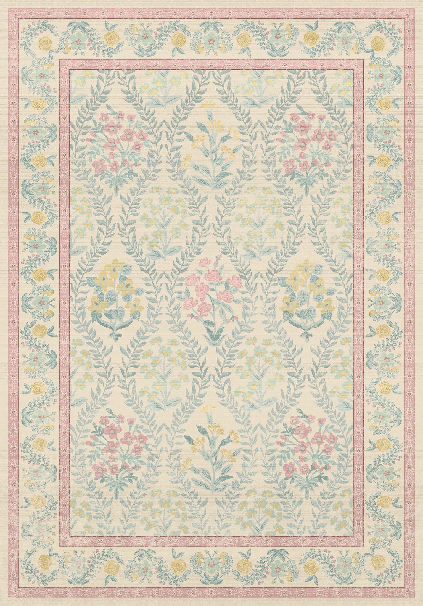 Nolia Vintage Floral μοτίβο χαλί