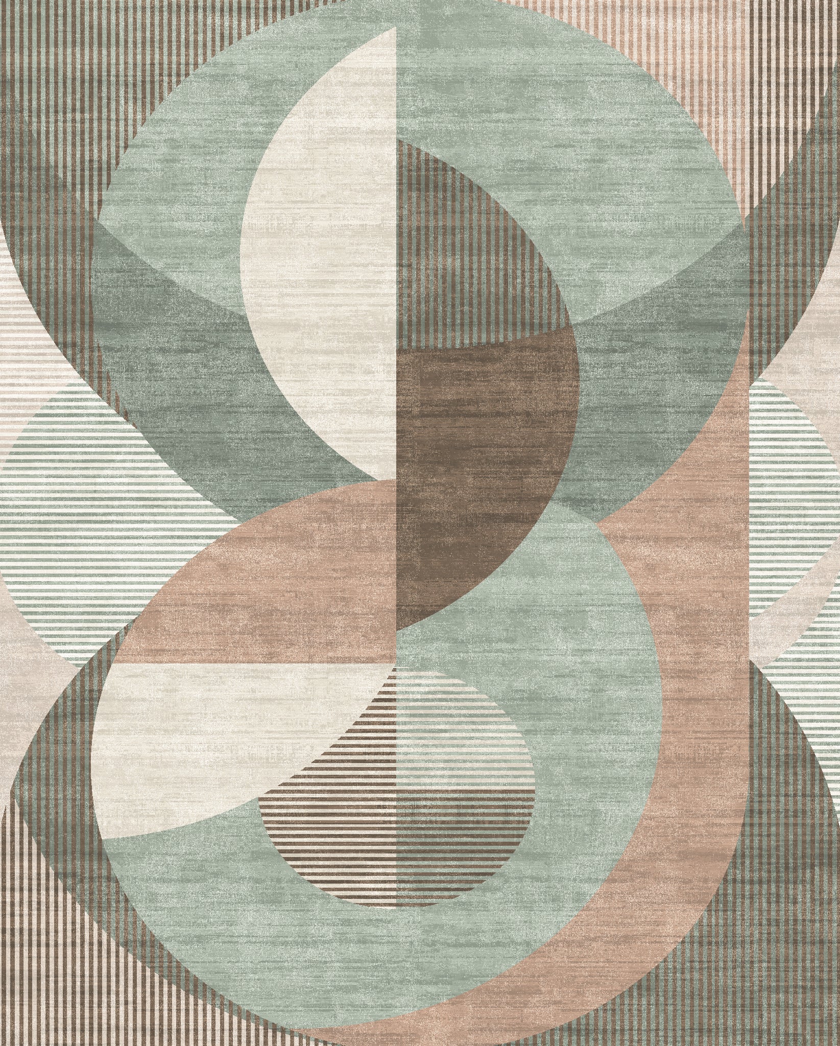 Iver Abstract Geometric Rug