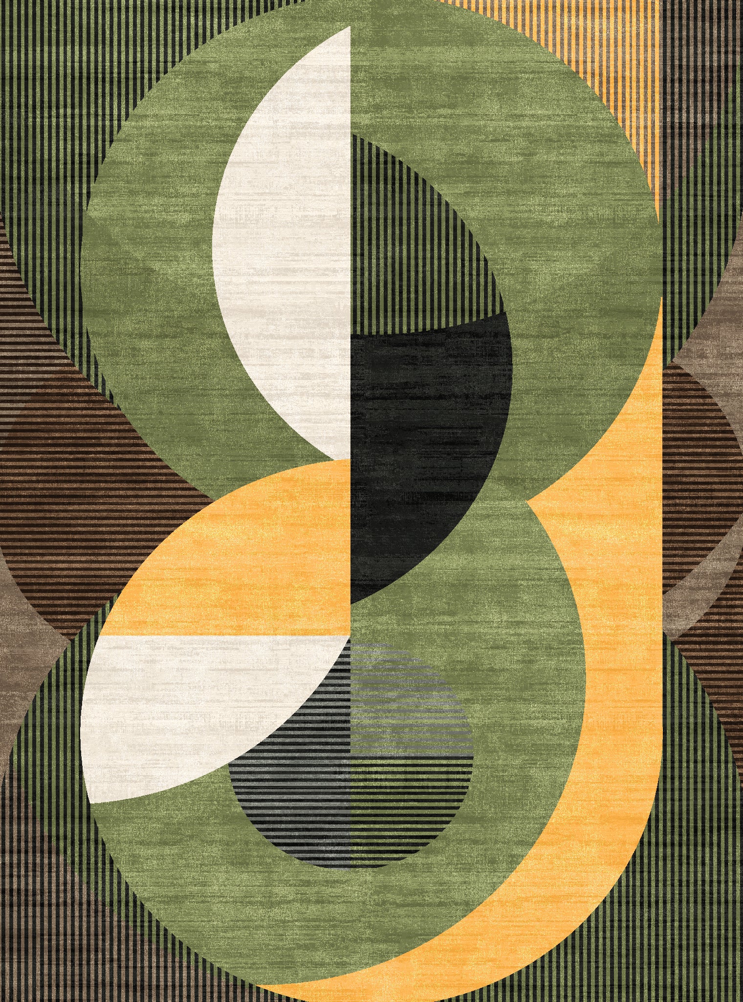 Iver Abstract Geometric Rug