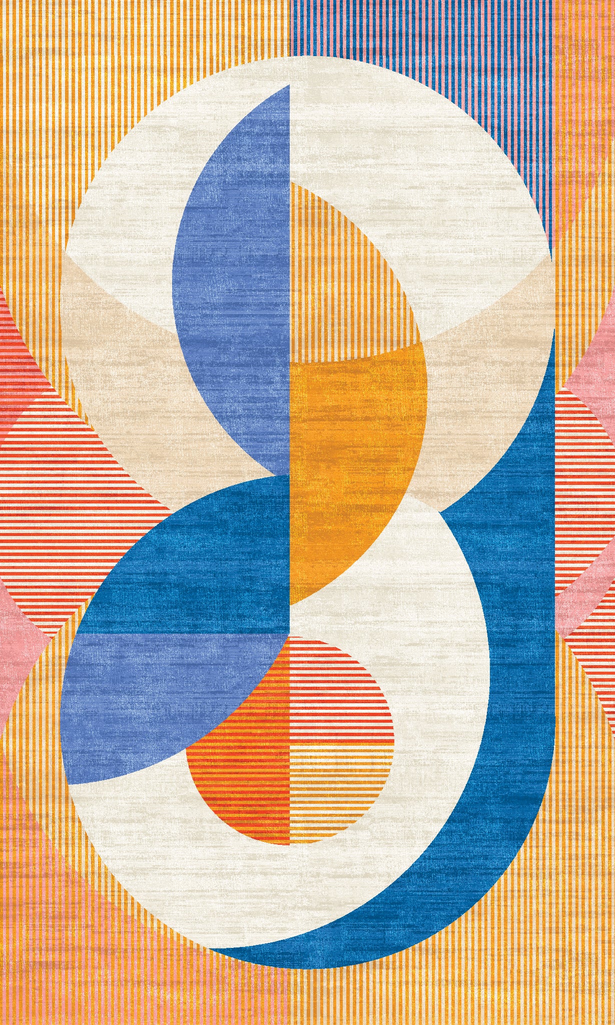 Iver Abstract Geometric Rug