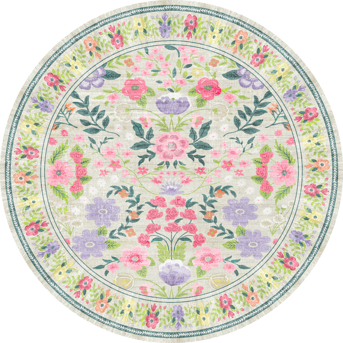 Cecilia Floraler Vintage-Teppich