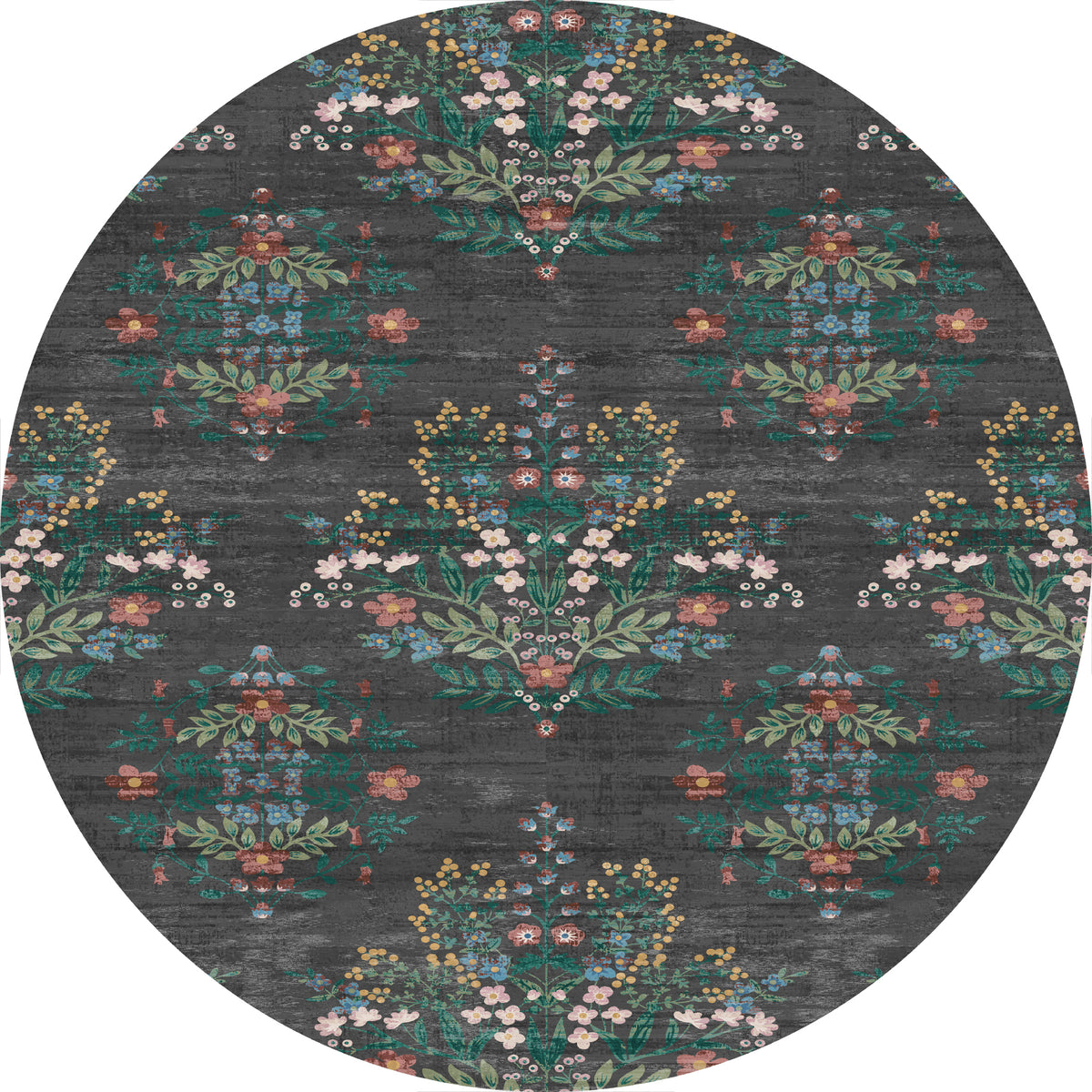 Kate Botanischer Blumenteppich im Vintage-Stil