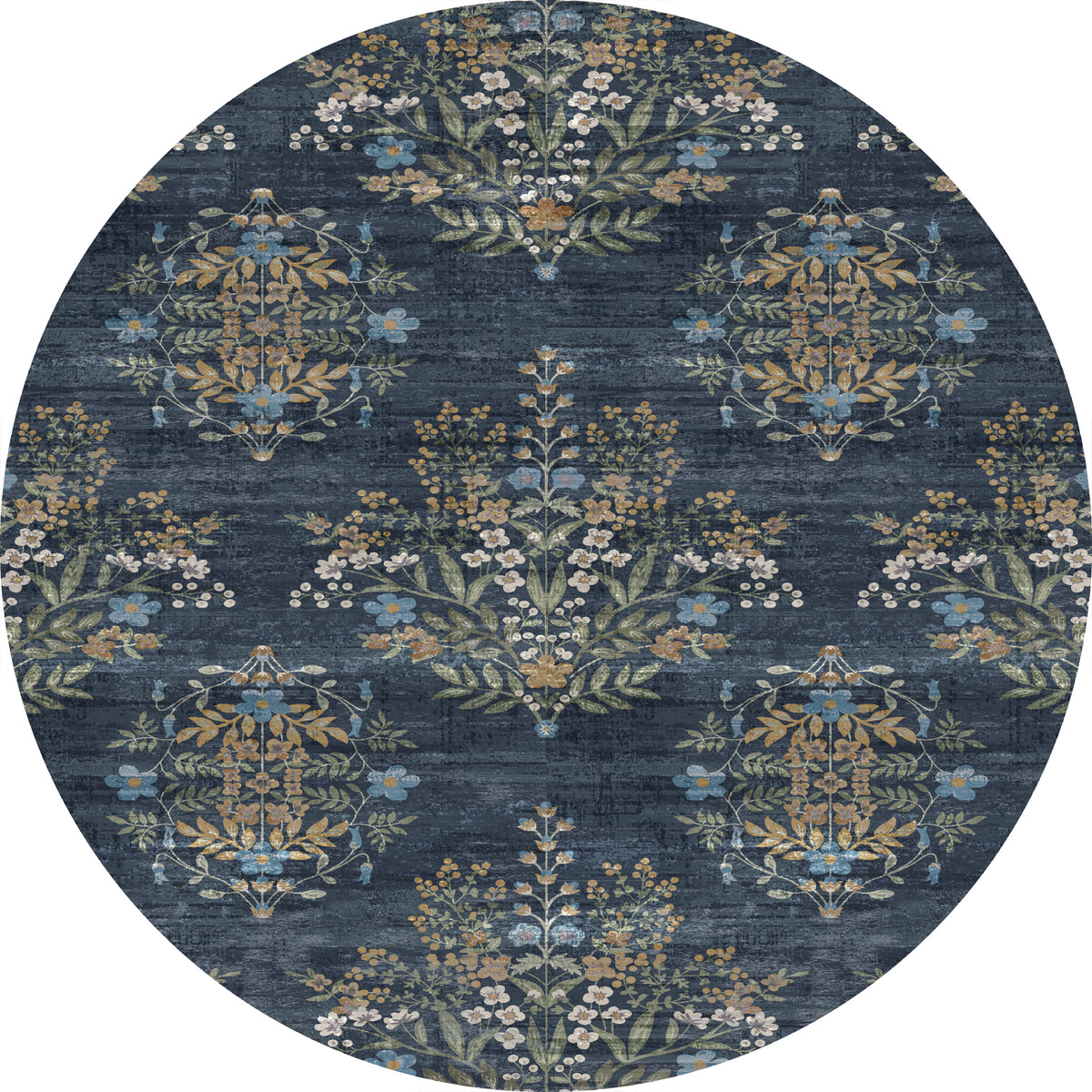 Kate Botanischer Blumenteppich im Vintage-Stil