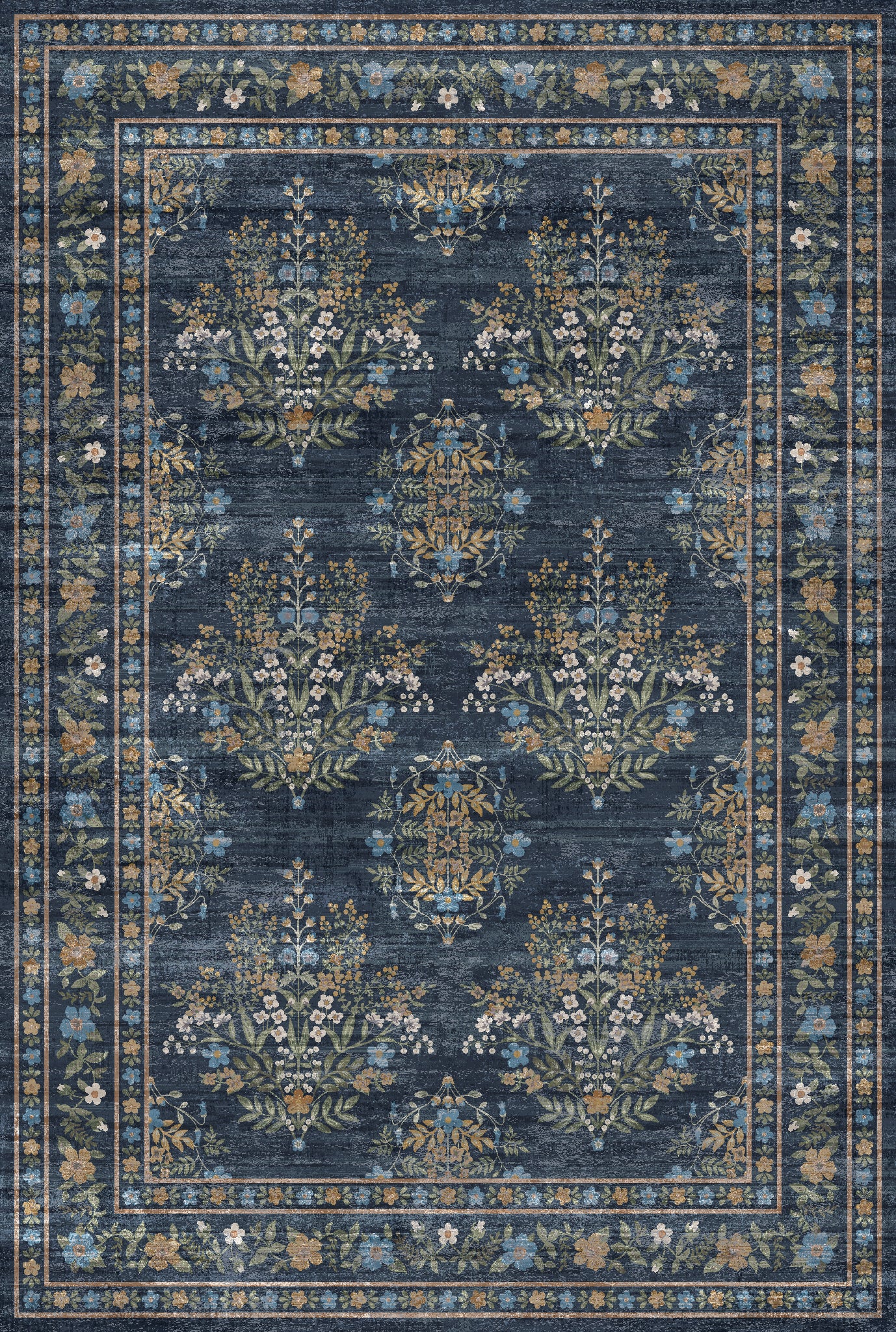 Kate Винтидж ботанически флорален килим