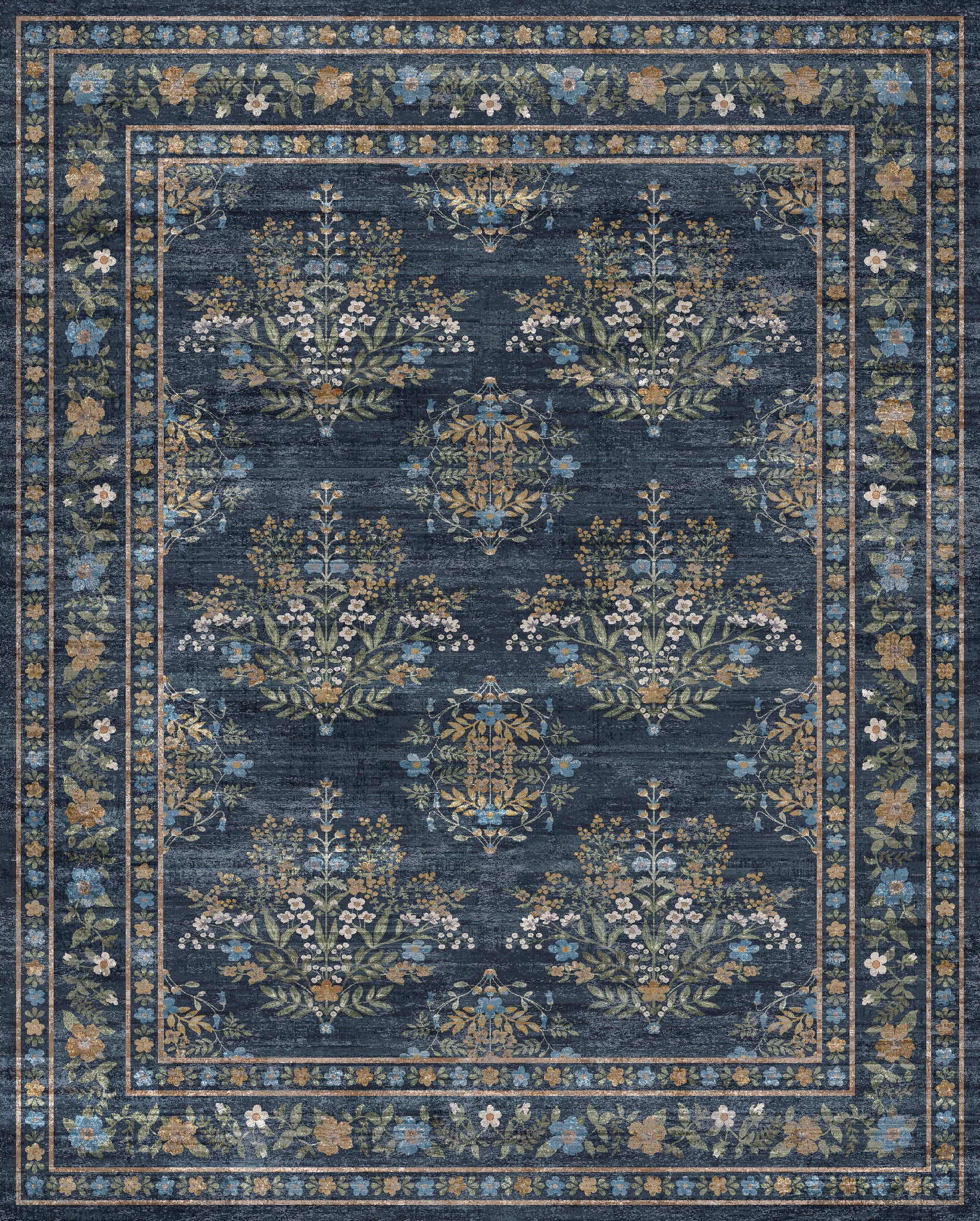 Kate Винтидж ботанически флорален килим