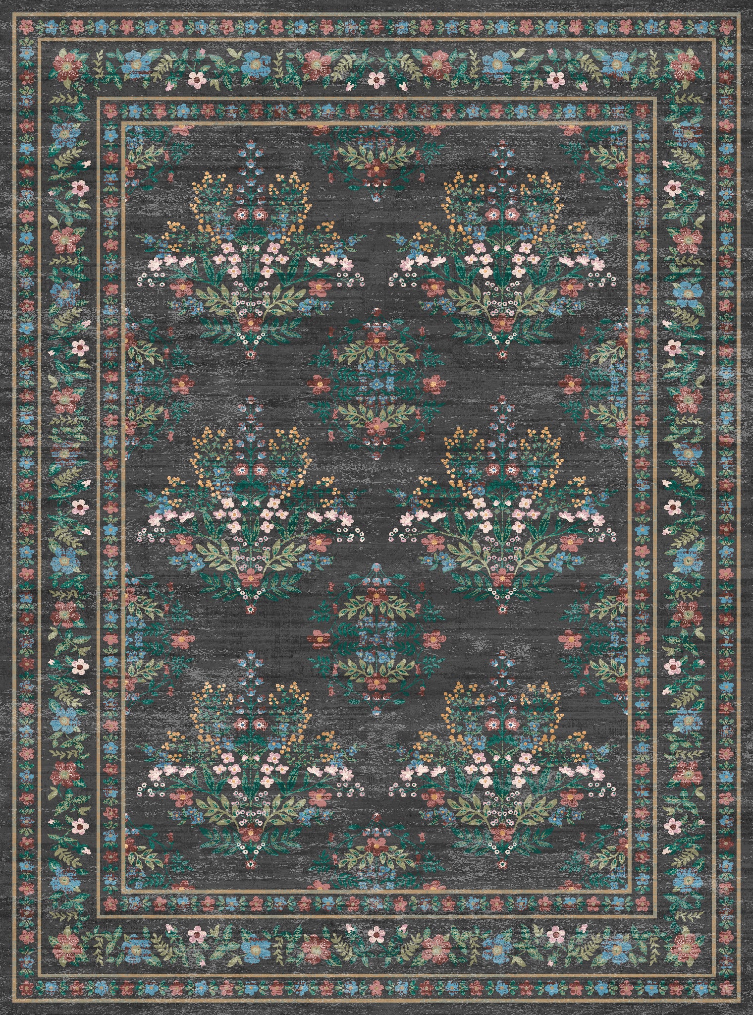 Kate Винтидж ботанически флорален килим