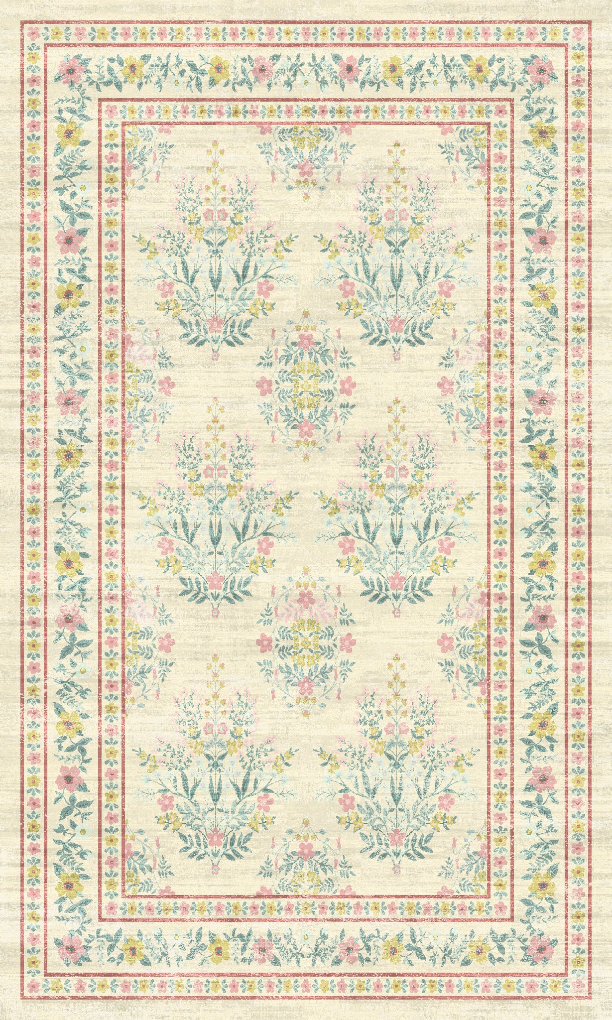 Kate Винтидж ботанически флорален килим