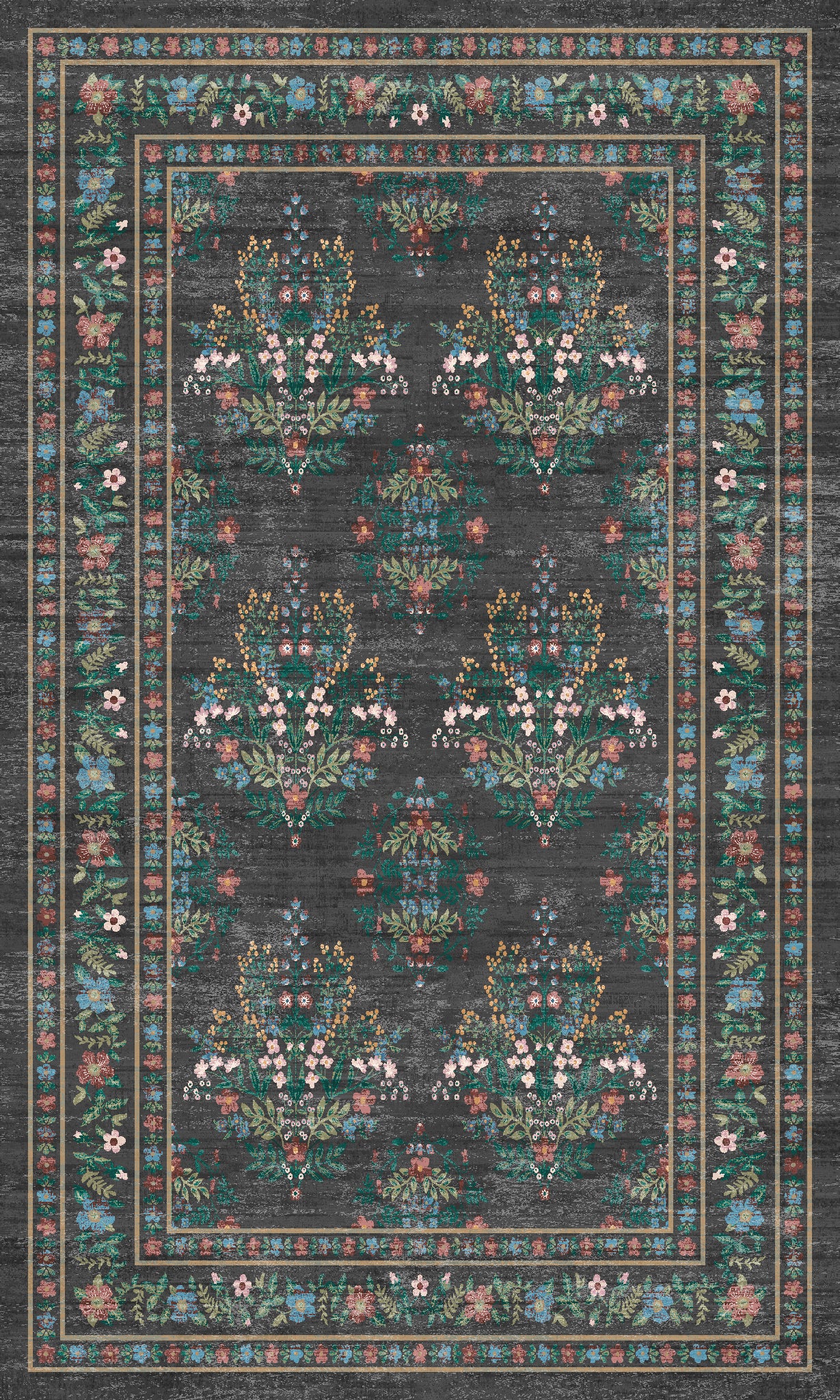 Kate Винтидж ботанически флорален килим