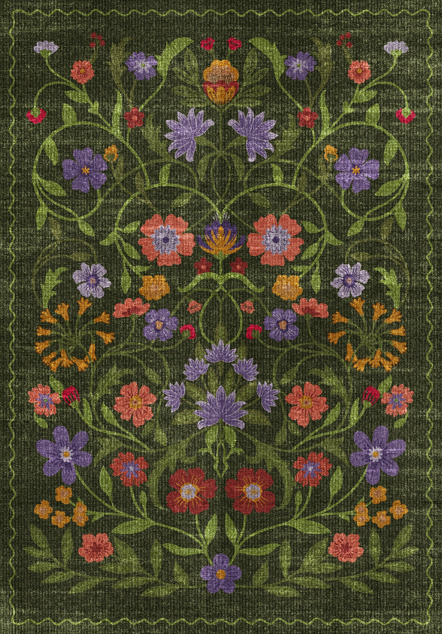 Camille Βοτανικό Floral χαλί