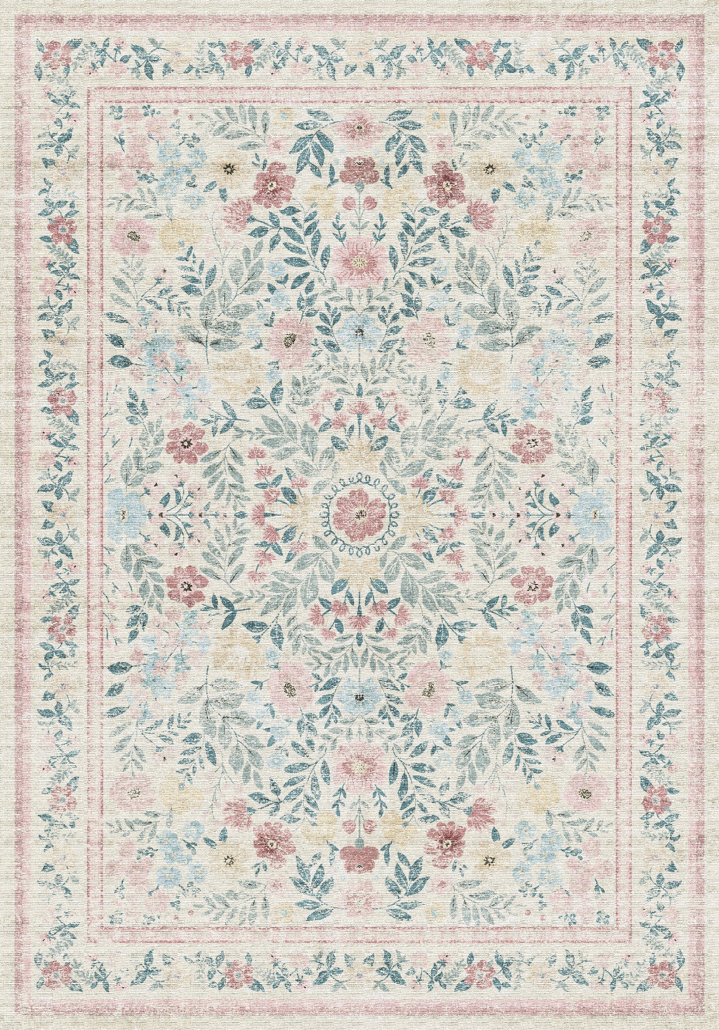 Olivia Vintage Floral Rug