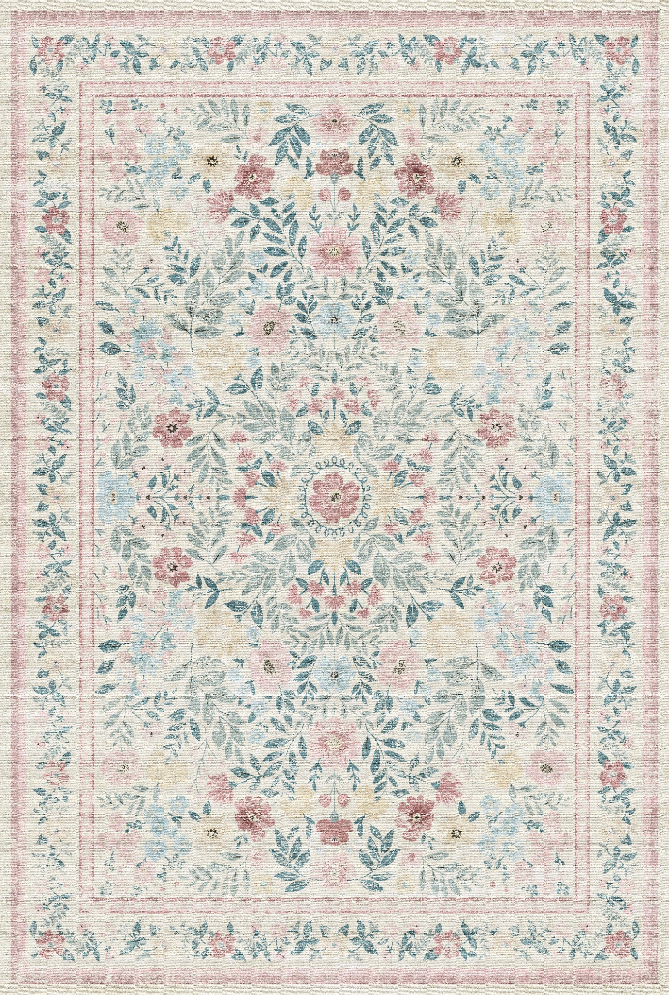Olivia Vintage Floral Rug
