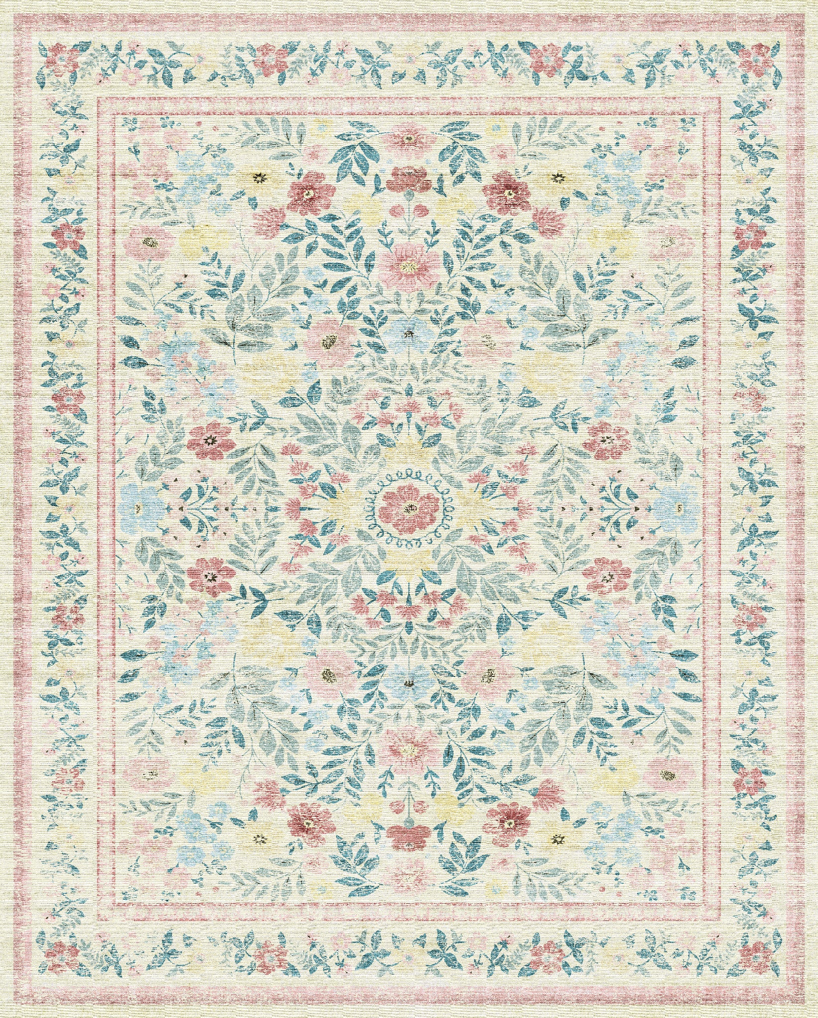 Olivia Vintage Floral Rug
