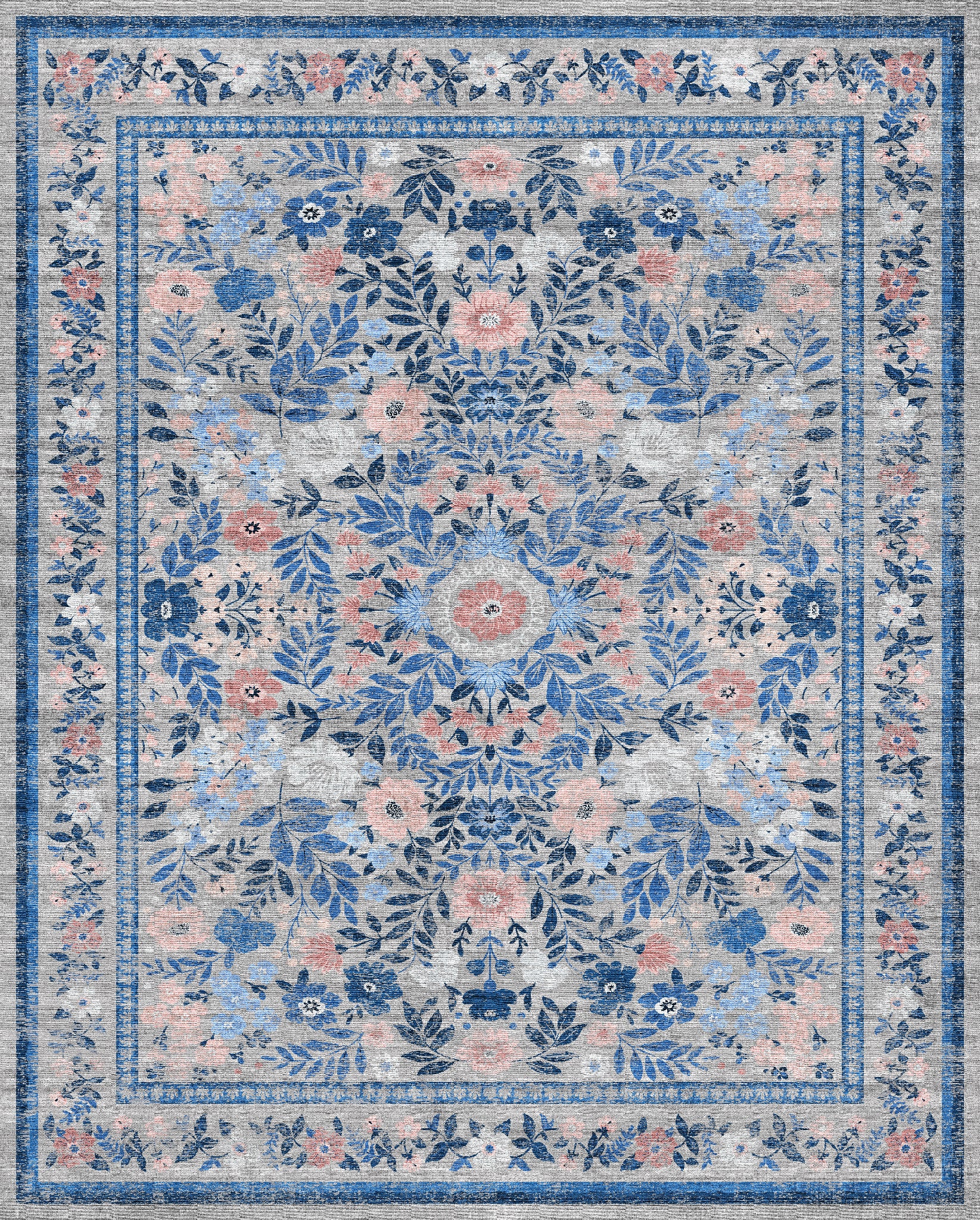 Olivia Tapis floral vintage