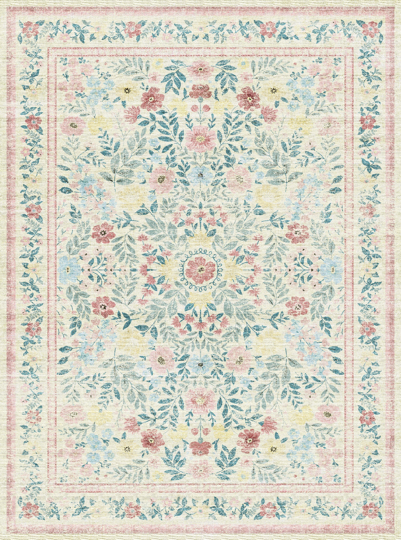 Olivia Vintage Floral Rug