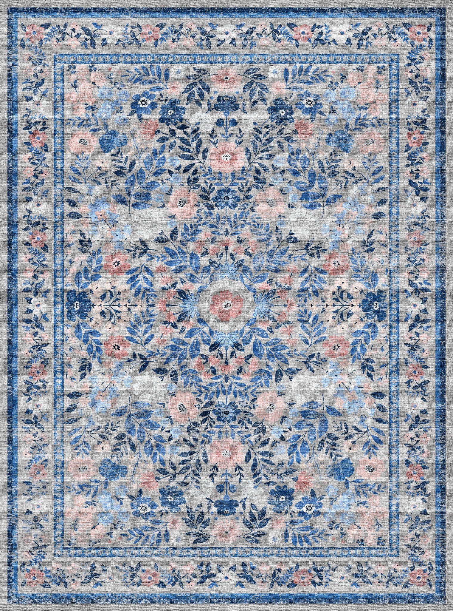 Olivia Tapis floral vintage