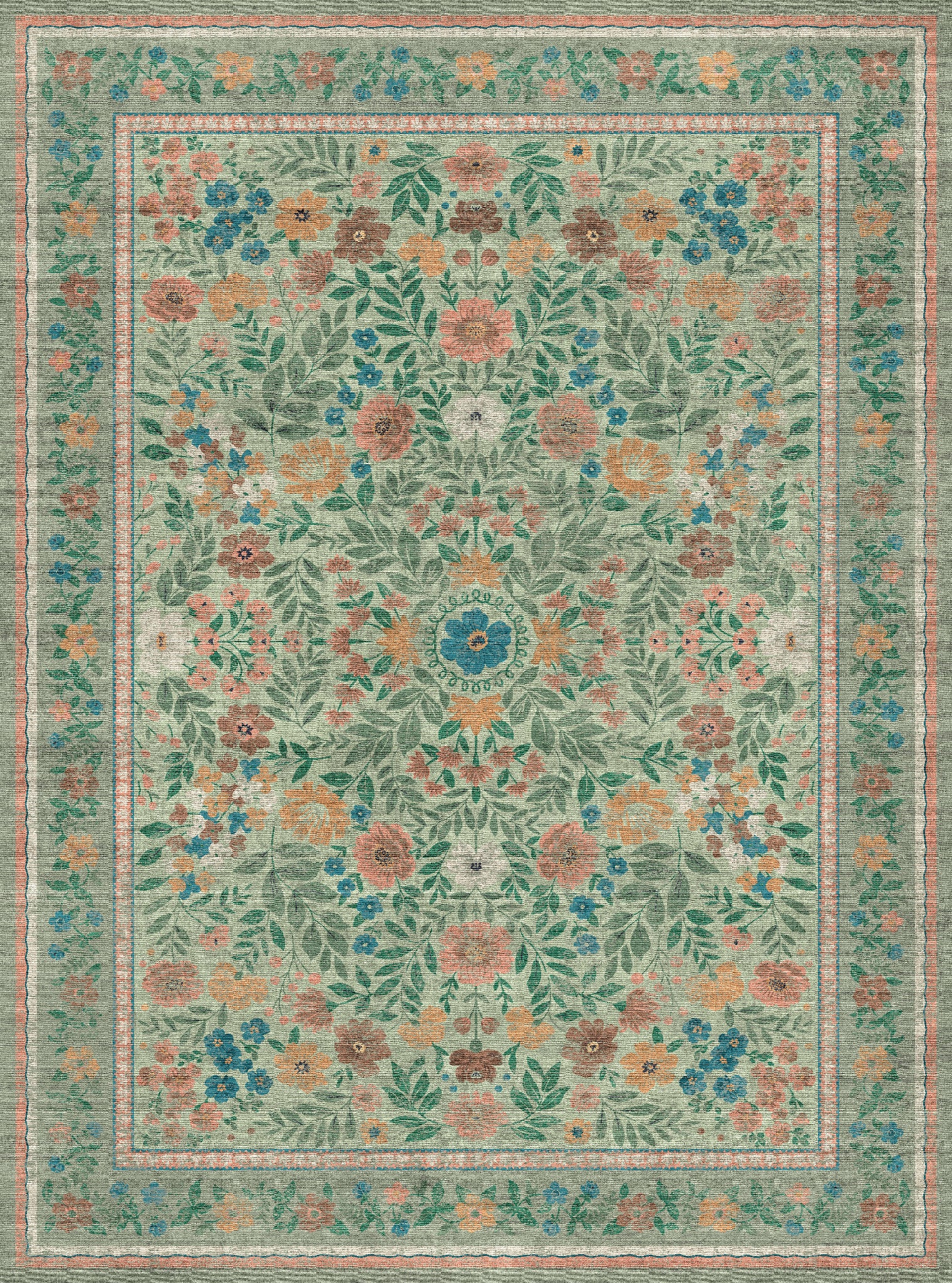 Olivia Vintage Floral Rug