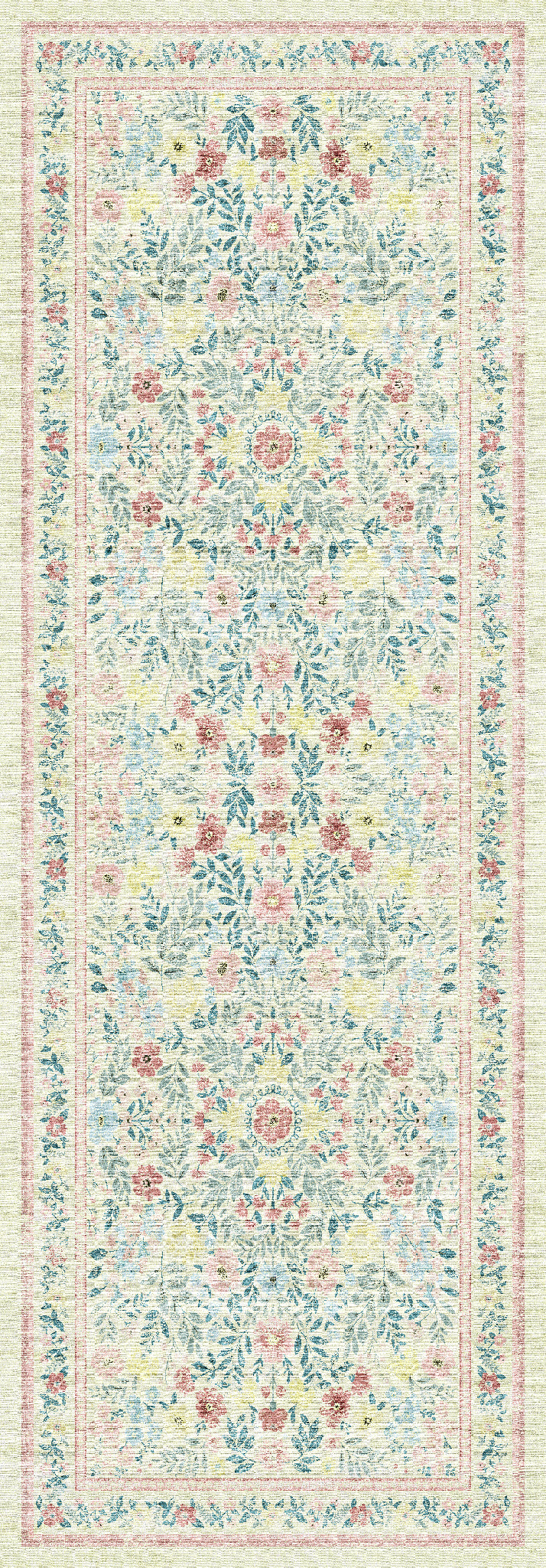 Olivia Tapis floral vintage