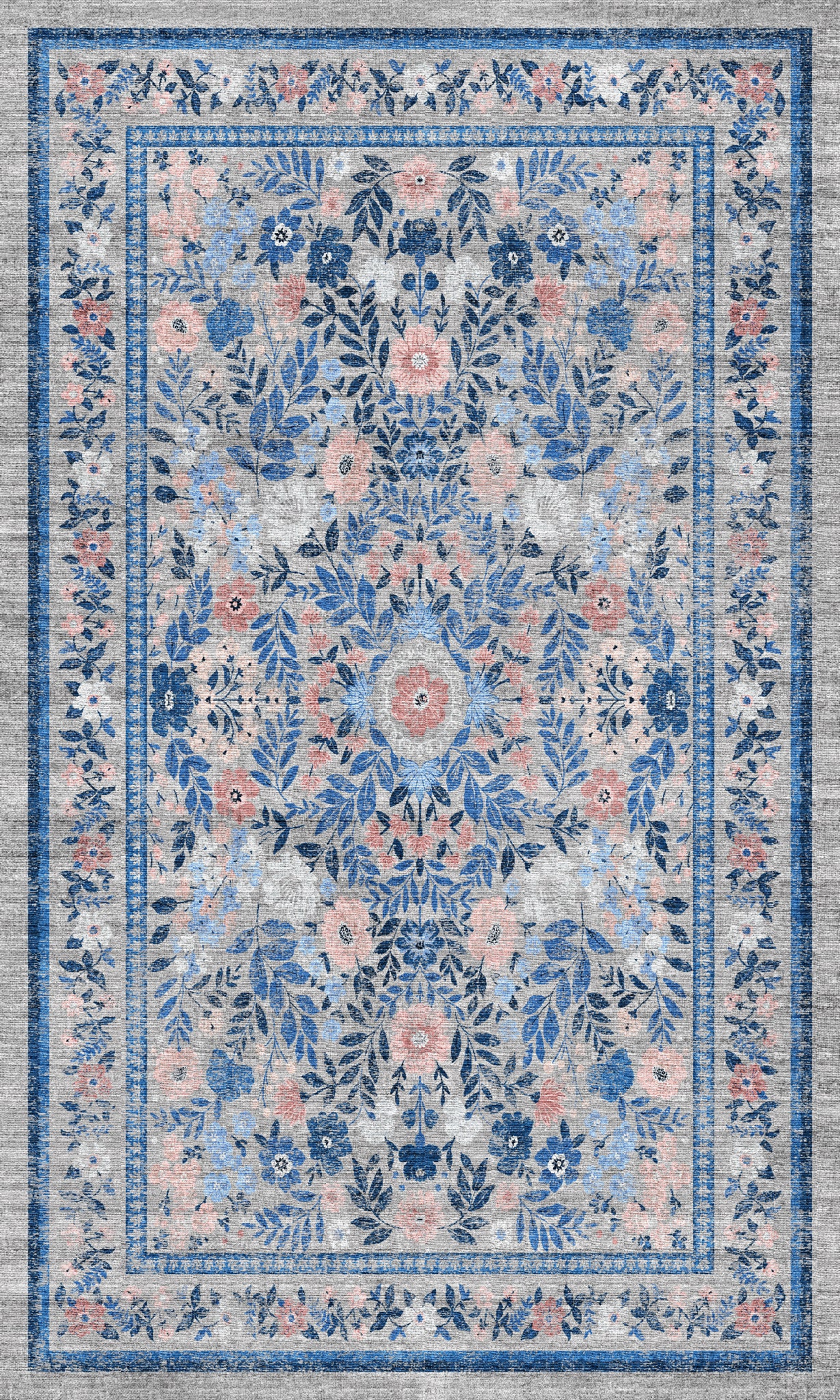 Olivia Tapis floral vintage