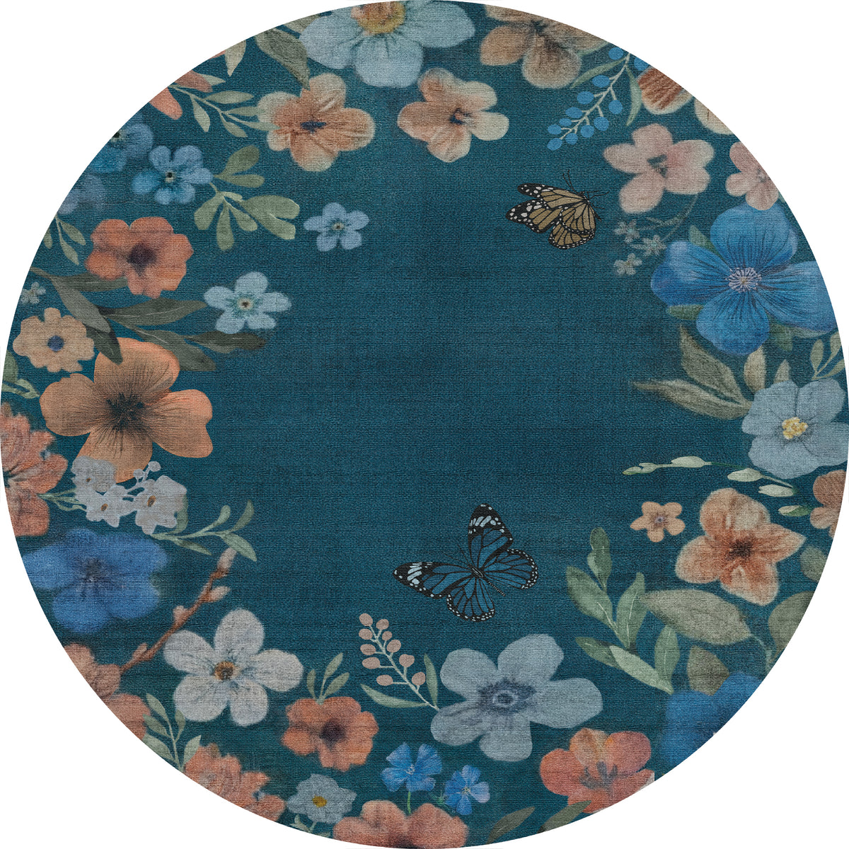 Marbella Tapete com moldura floral