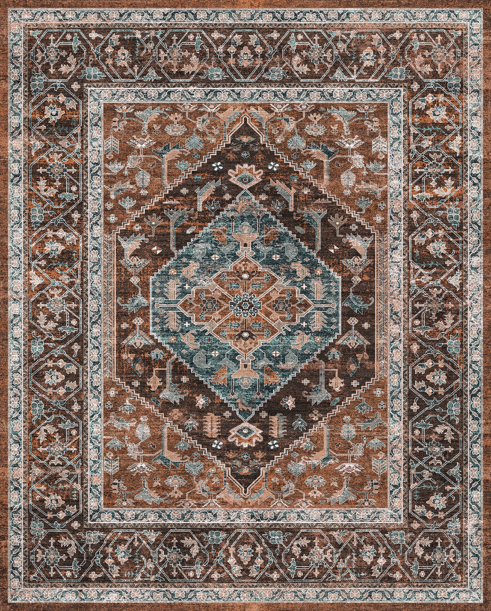 Emme Vintage Medallion Rug