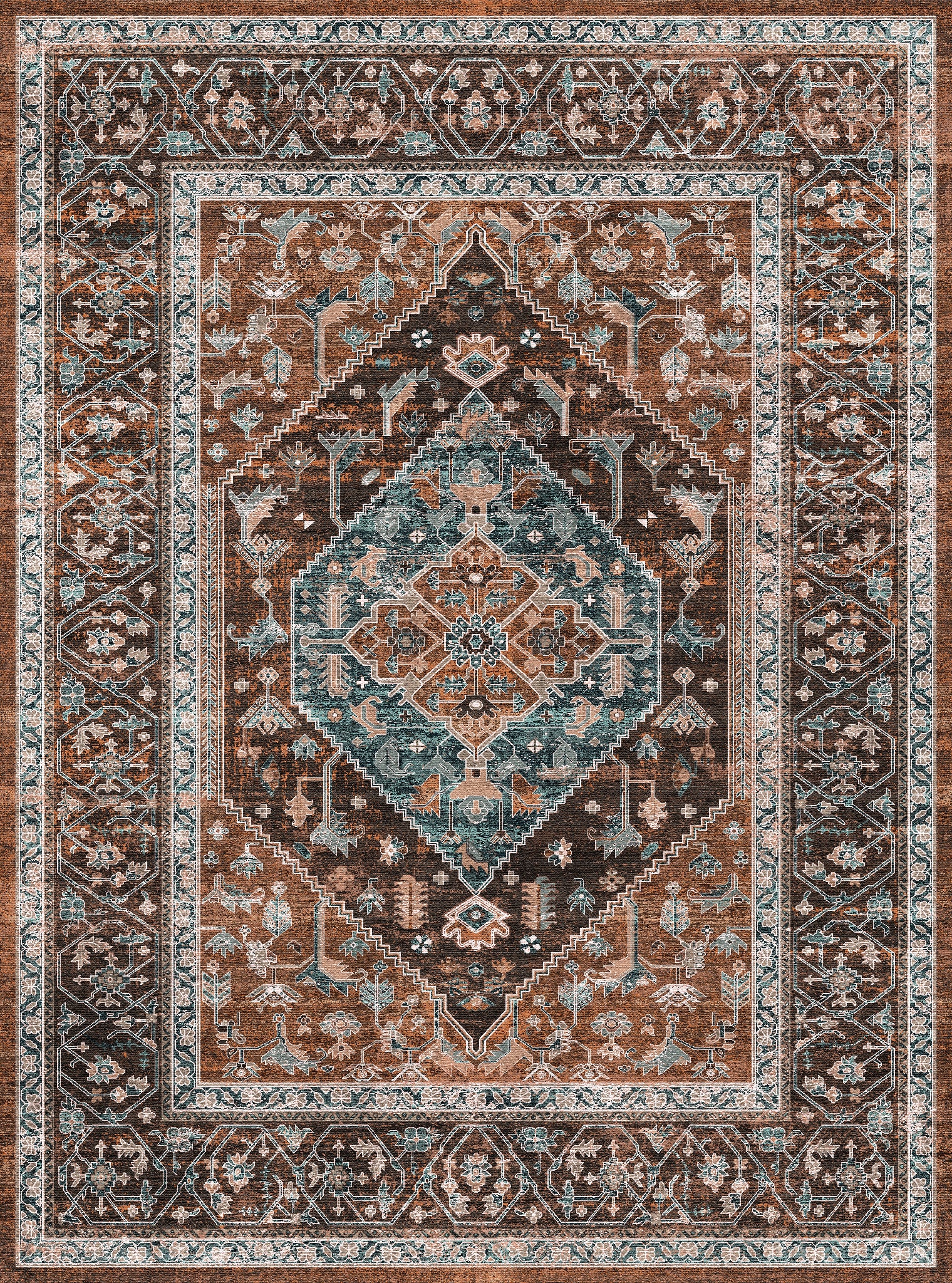 Emme Vintage Medallion Rug