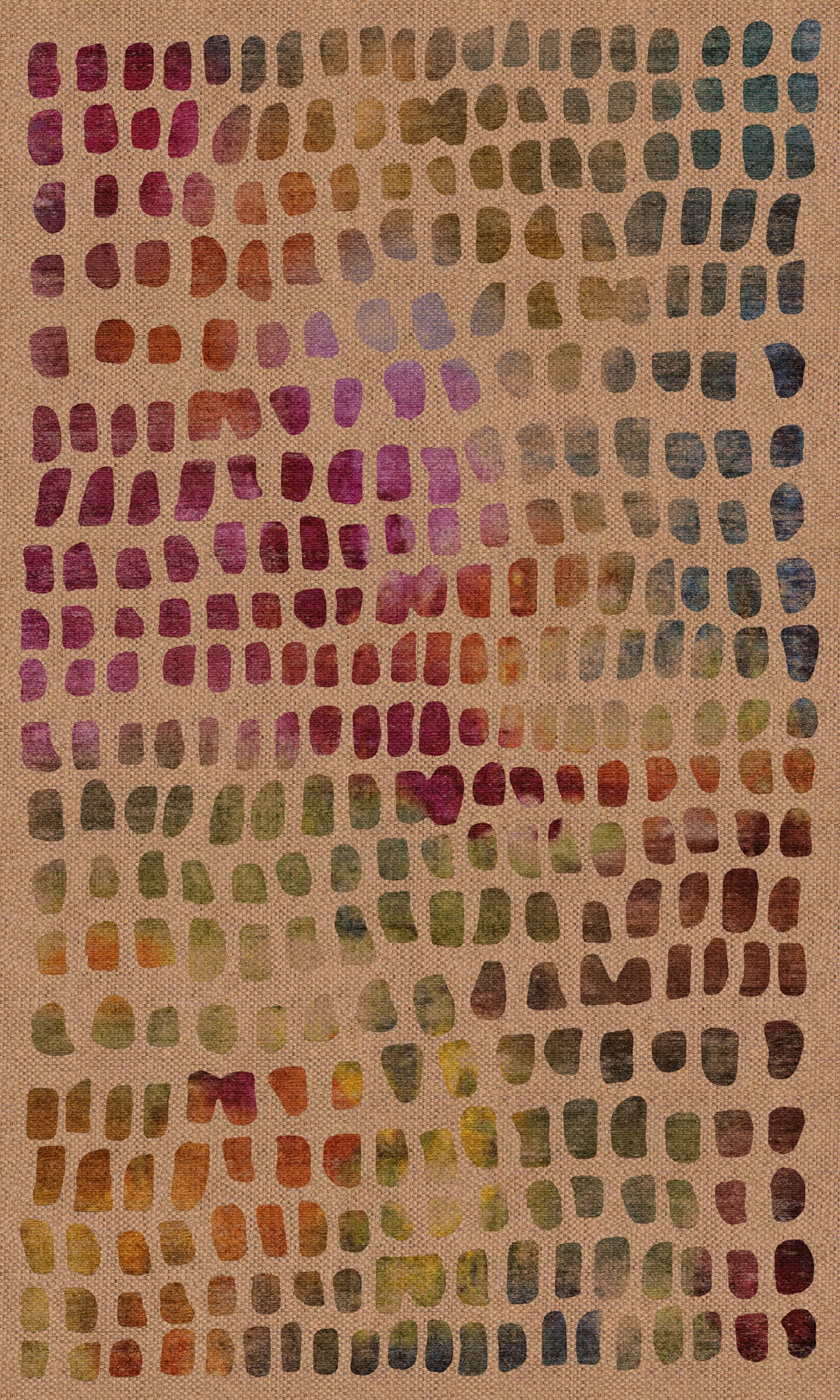 Antonia Abstract Dot Outdoor Rug – Multicolor – 90x150