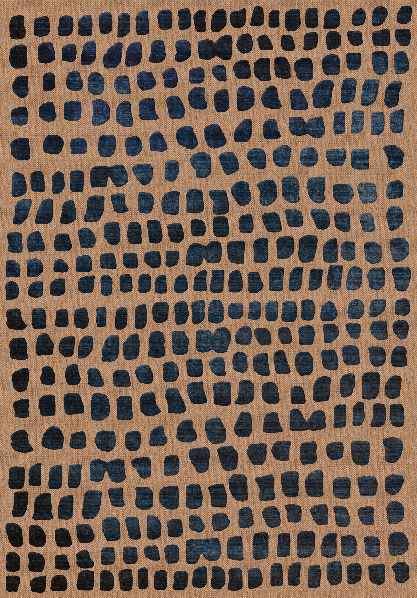 Antonia Abstract Dot Outdoor Rug – Navy – 150x215