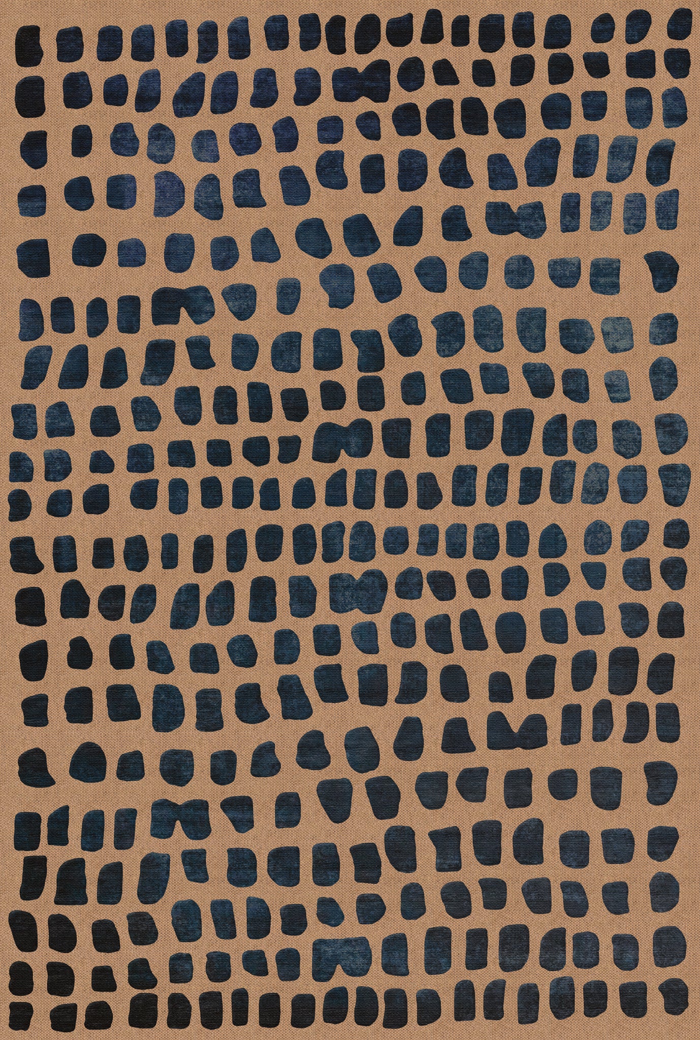 Antonia Abstract Dot Outdoor Rug – Navy – 185x275