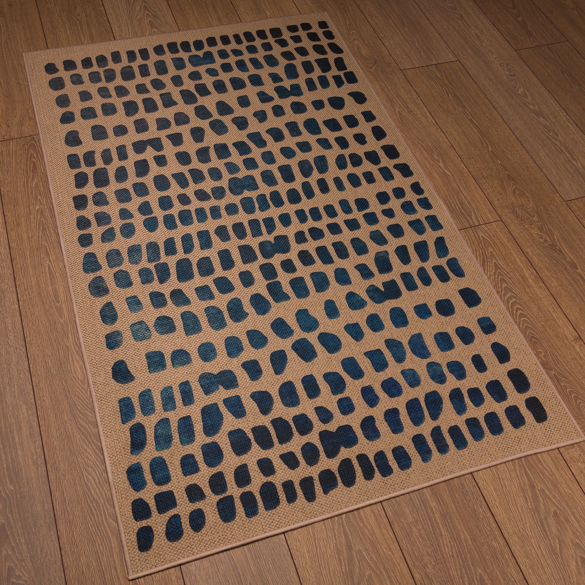 Antonia Abstract Dot Outdoor Rug – Navy