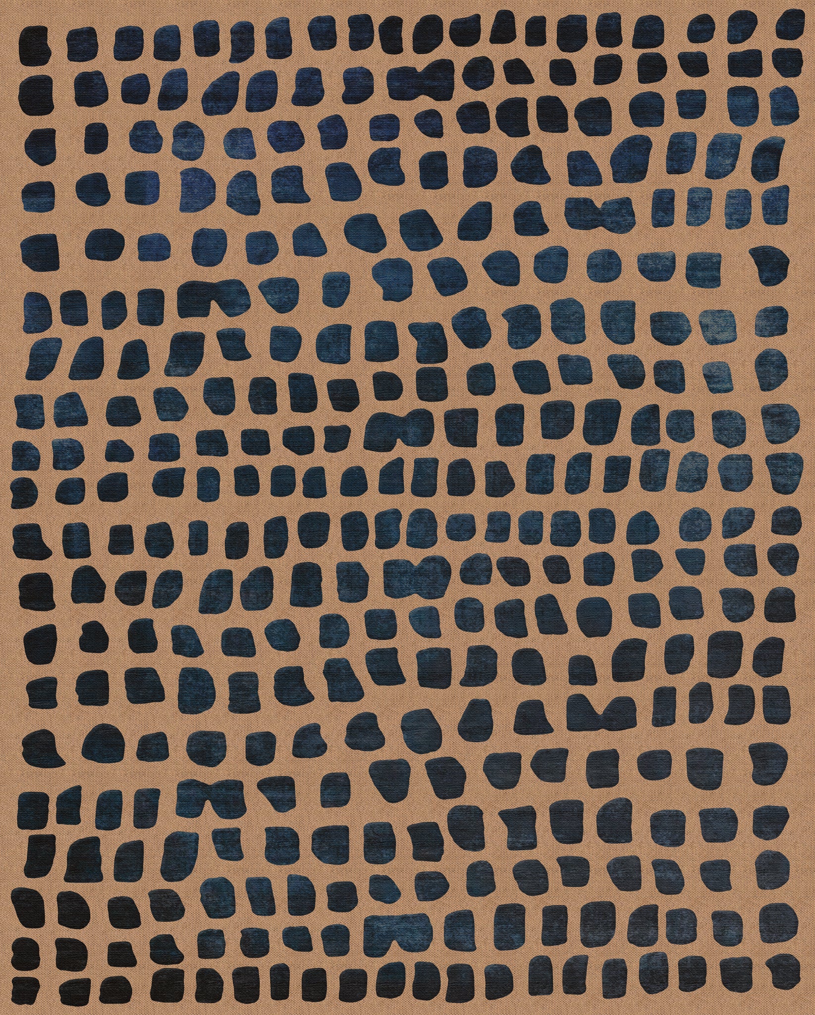 Antonia Abstract Dot Outdoor Rug – Navy – 245x305