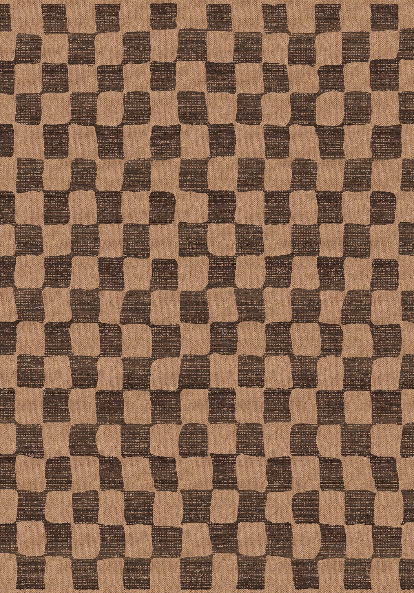 Tony Checkered Outdoor Rug – Charcoal – 150x215