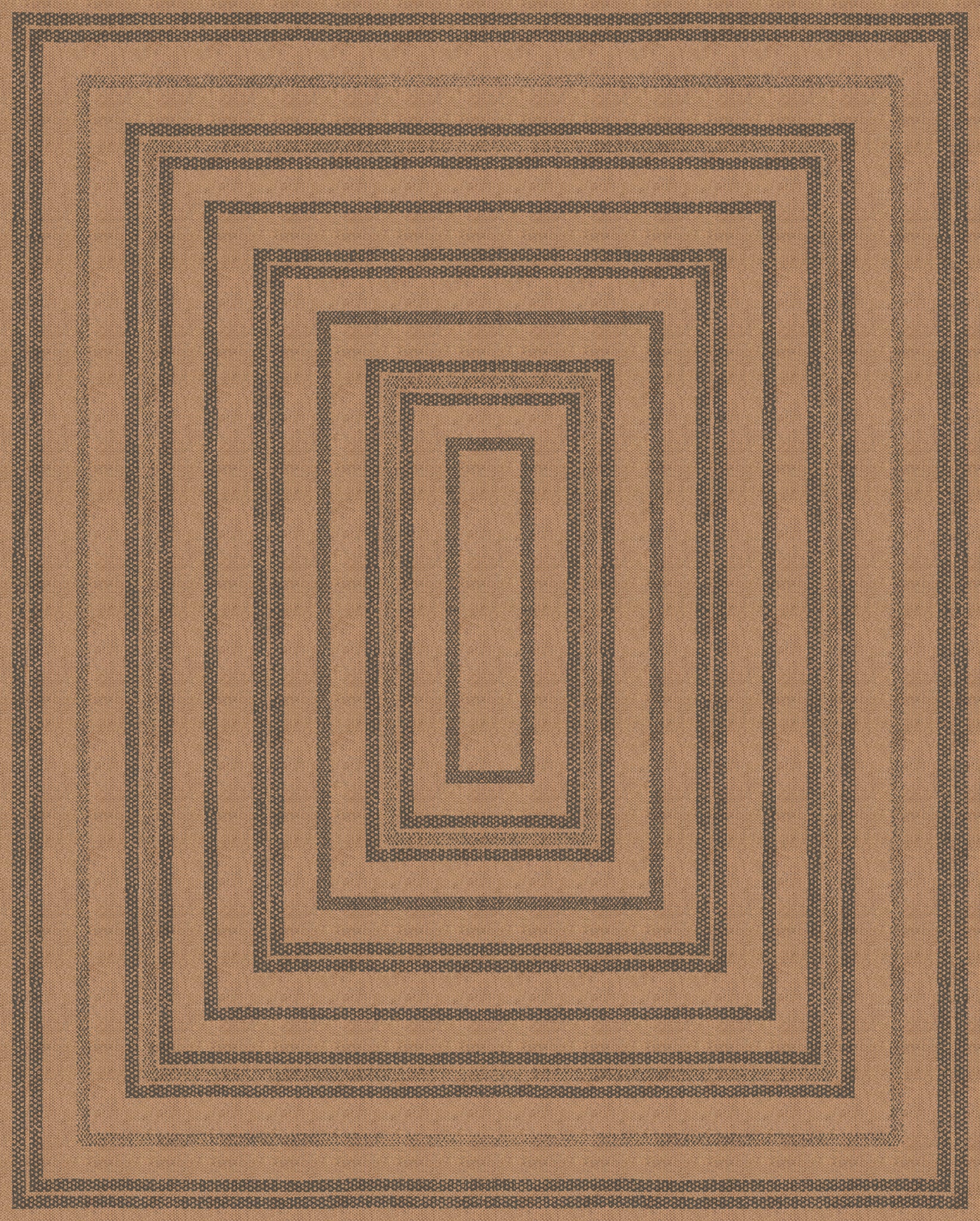 Scottie Geometric Border Outdoor Rug – Teal – 245x305