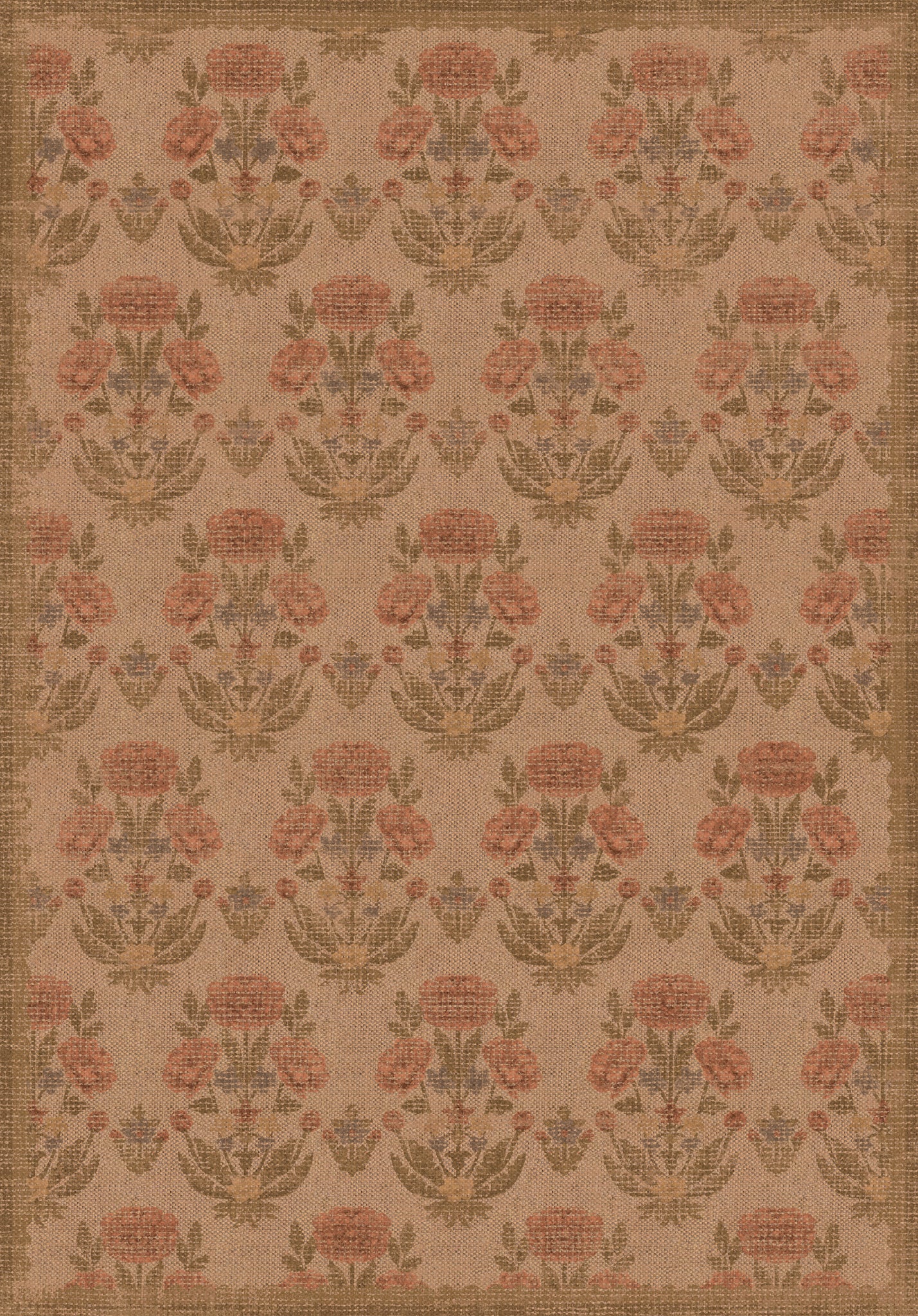 Mia Floral Ornamental Outdoor Rug – Multicolor – 150x215