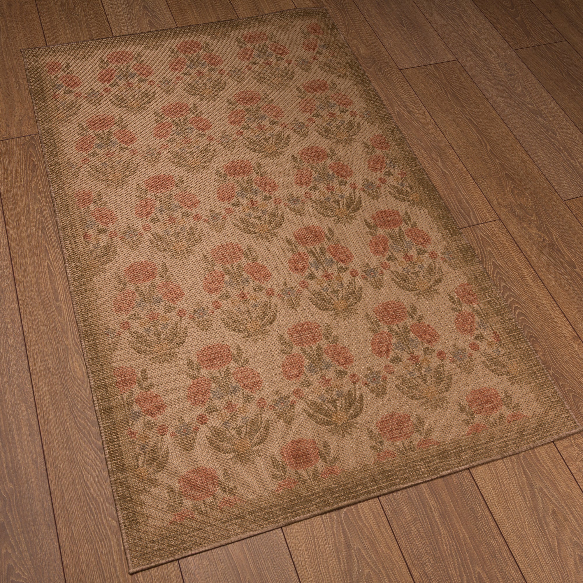 Mia Floral Ornamental Outdoor Rug – Multicolor