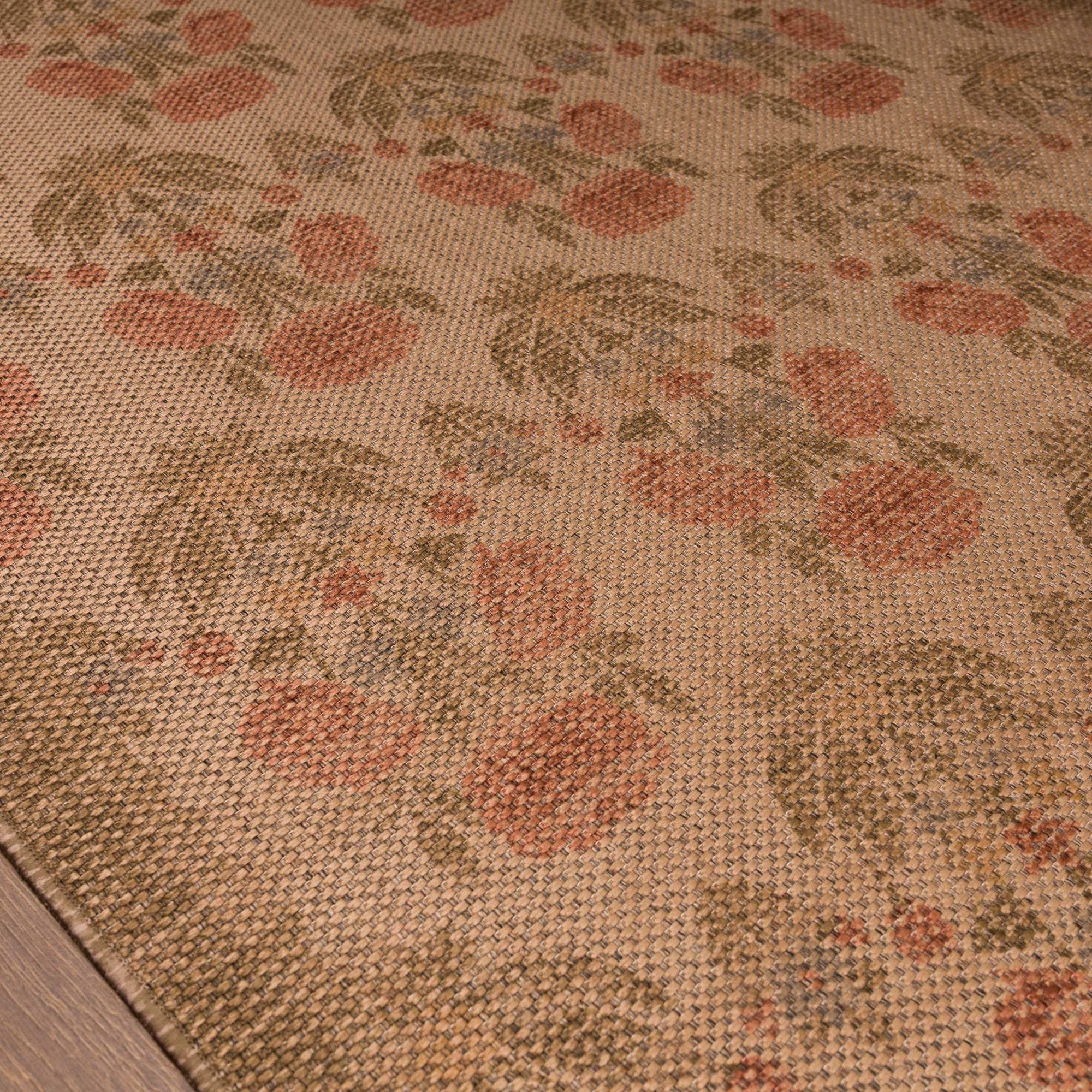 Mia Floral Ornamental Outdoor Rug – Multicolor